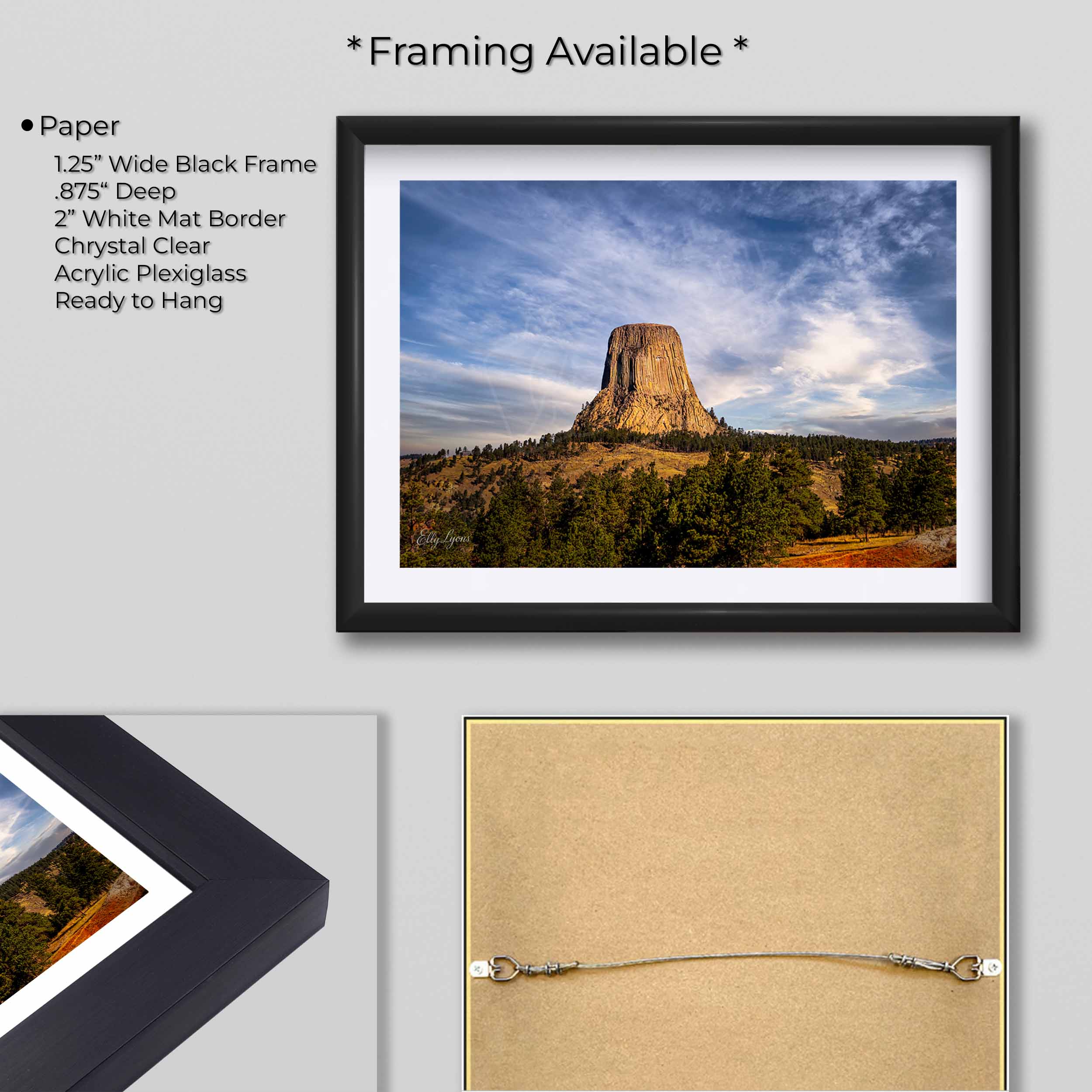Devils Tower Print – Wyoming Landscape Decor