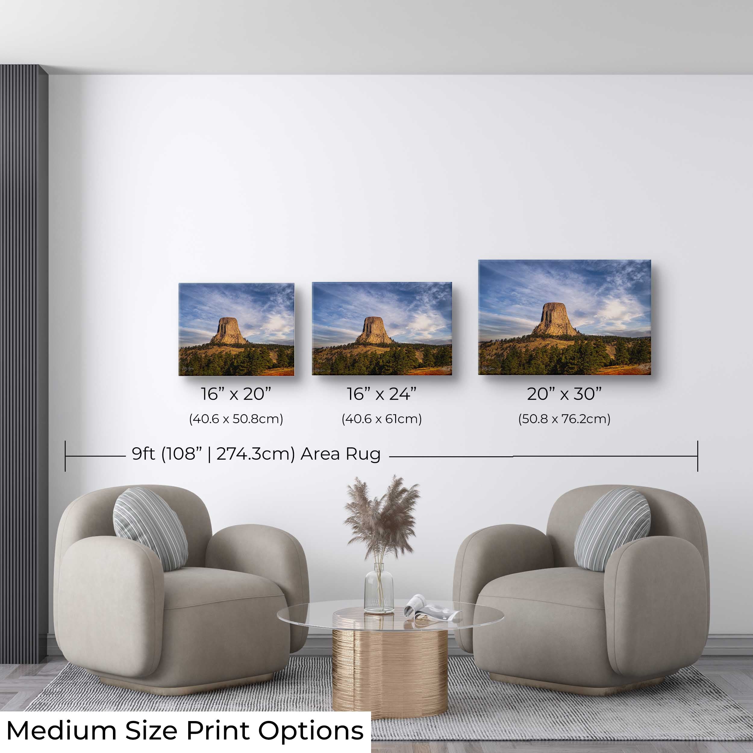 Devils Tower Print – Wyoming Landscape Decor