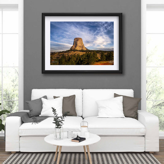 Devils Tower Print – Wyoming Landscape Decor