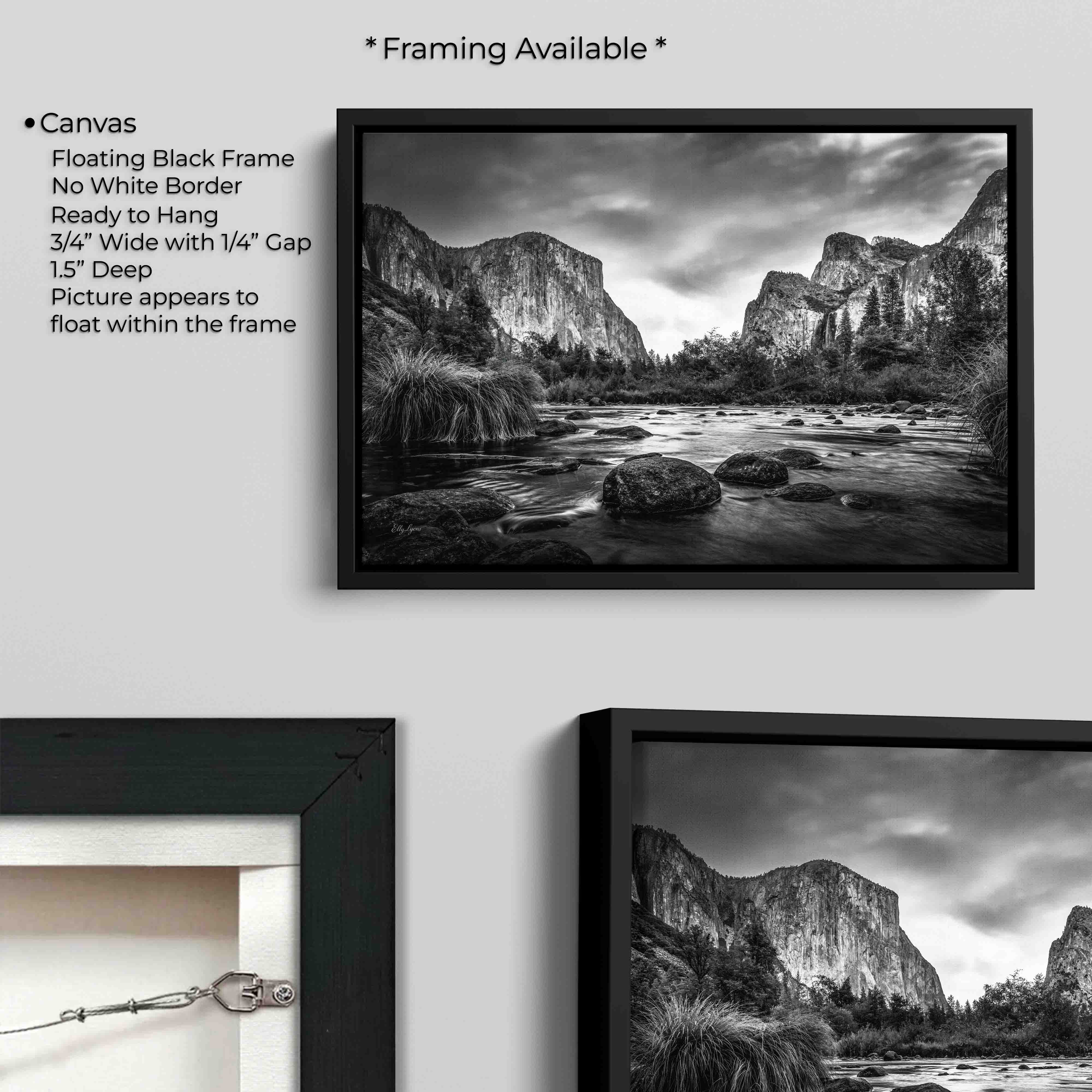 Yosemite Valley Black & White Print - “The Stillness Between Giants”