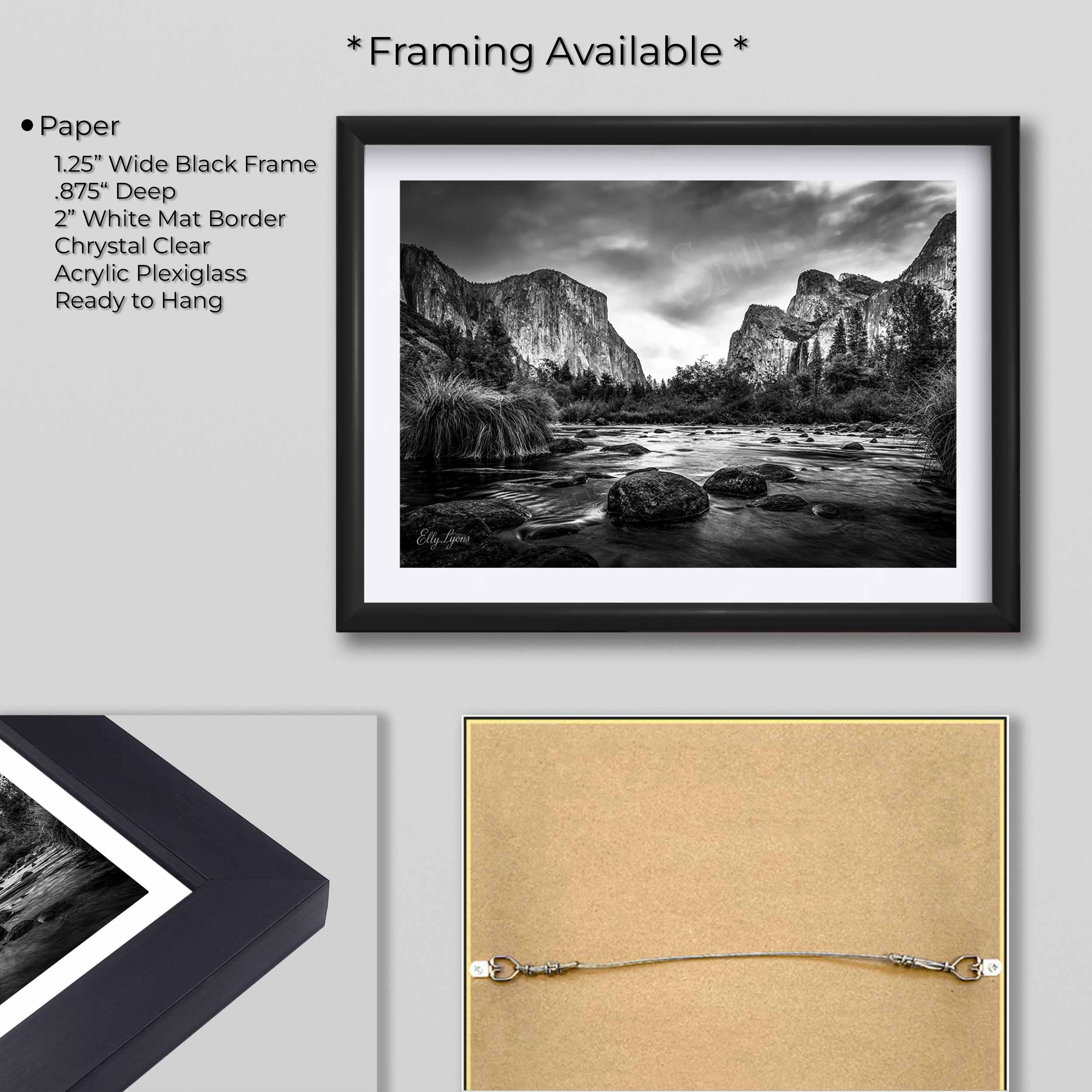 Yosemite Valley Black & White Print - “The Stillness Between Giants”