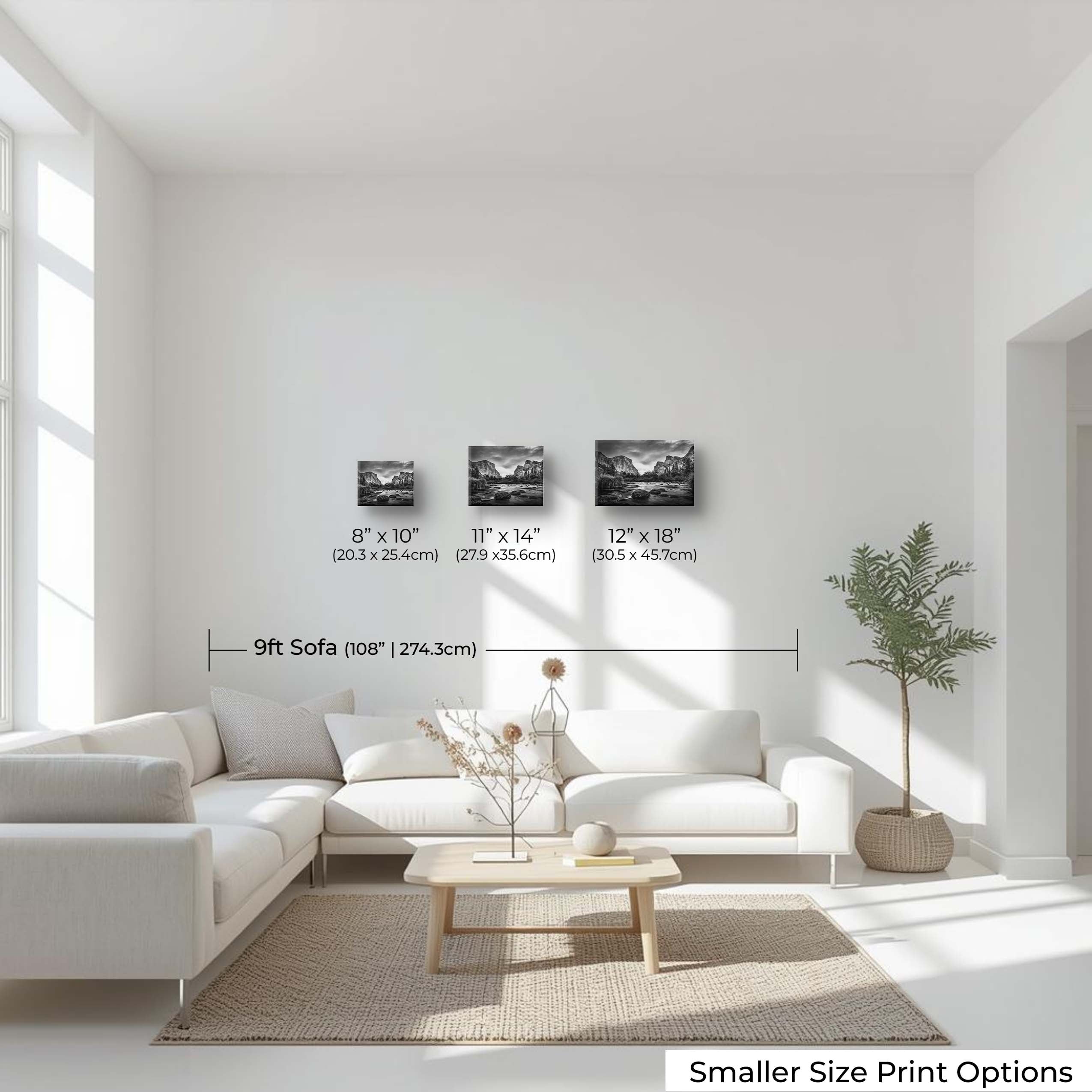 Yosemite Valley Black & White Print - “The Stillness Between Giants”