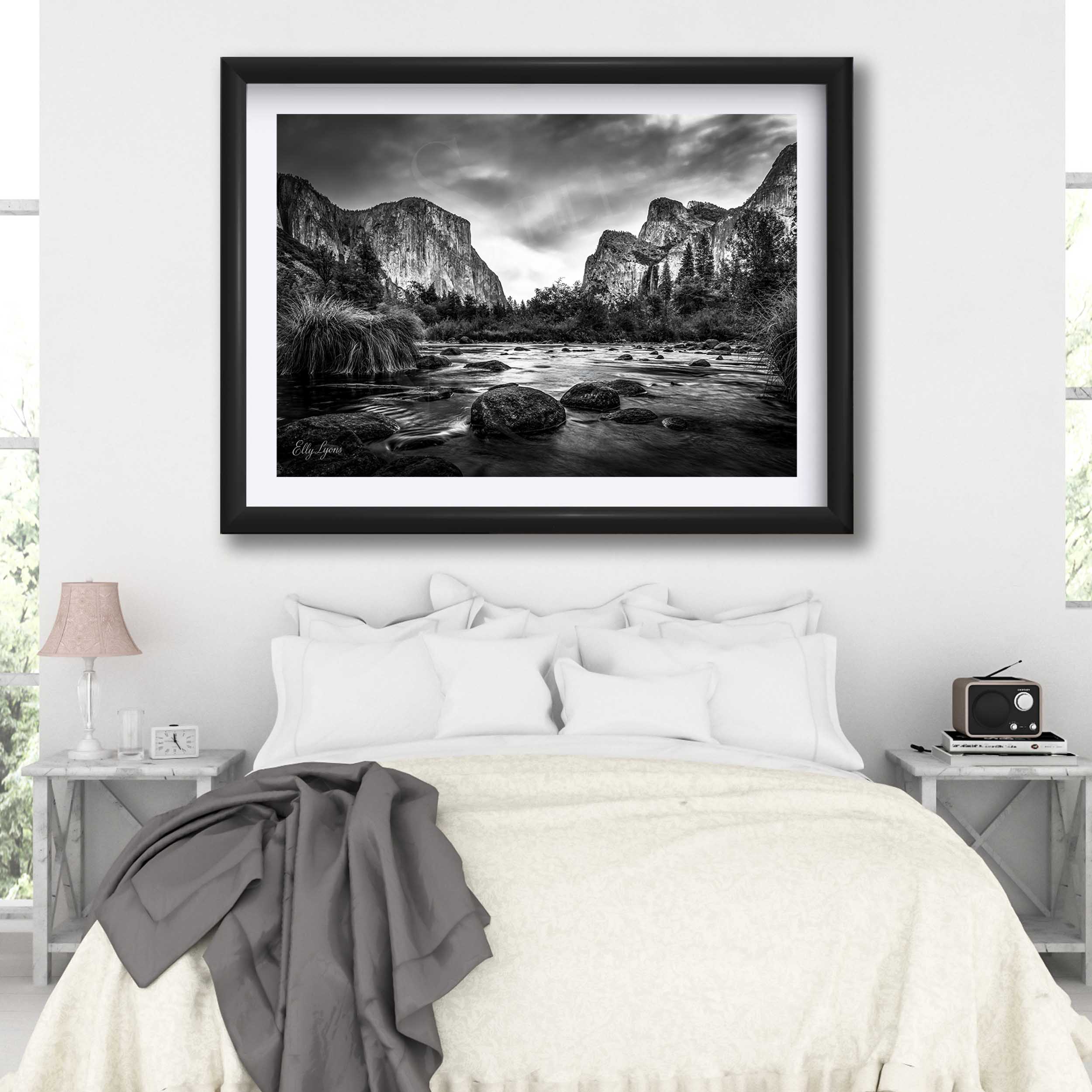 Yosemite Valley Black & White Print - “The Stillness Between Giants”