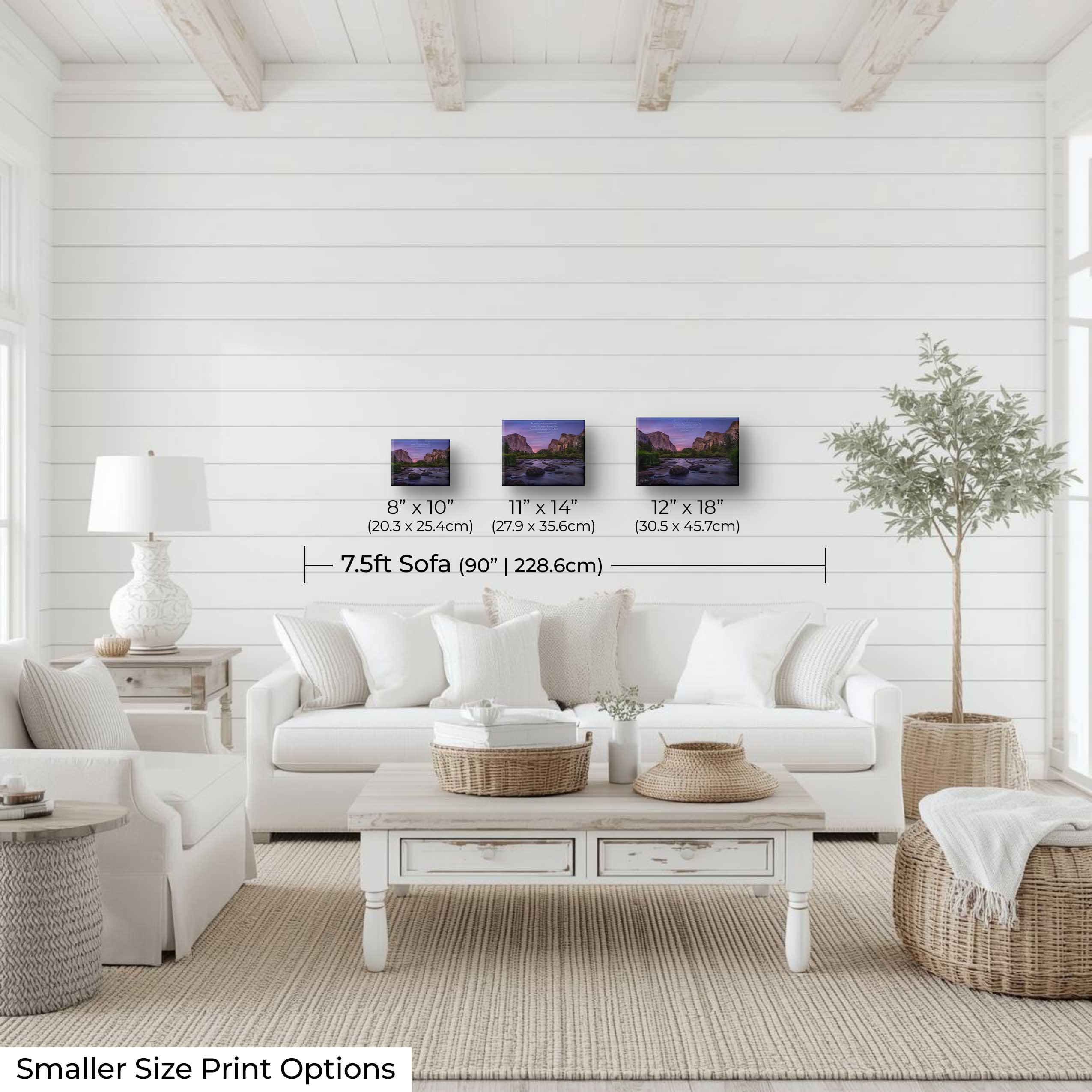 Yosemite National Park Sunset Print – El Capitan Wall Decor Featuring Isaiah 26:3-4 Scripture