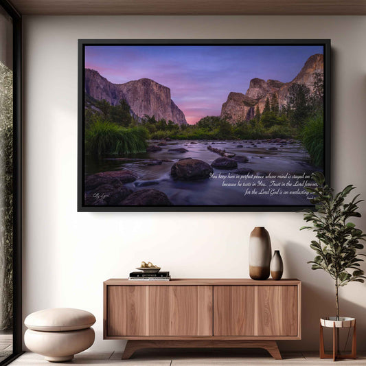 Yosemite Fine Art Print – El Capitan Sunset Mountain Landscape Art for Serene Decor