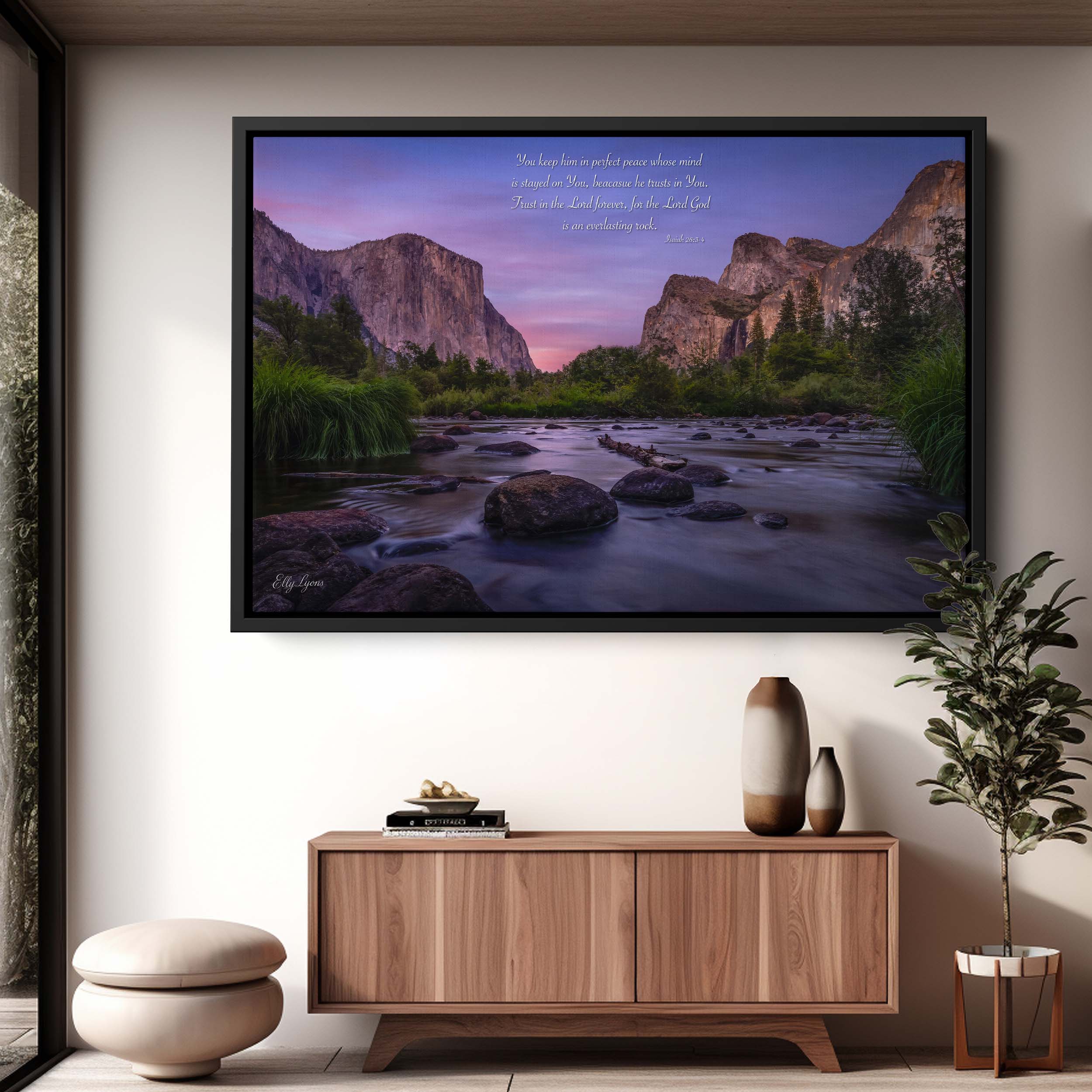 Yosemite Fine Art Print – El Capitan Sunset Mountain Landscape Art for Serene Decor