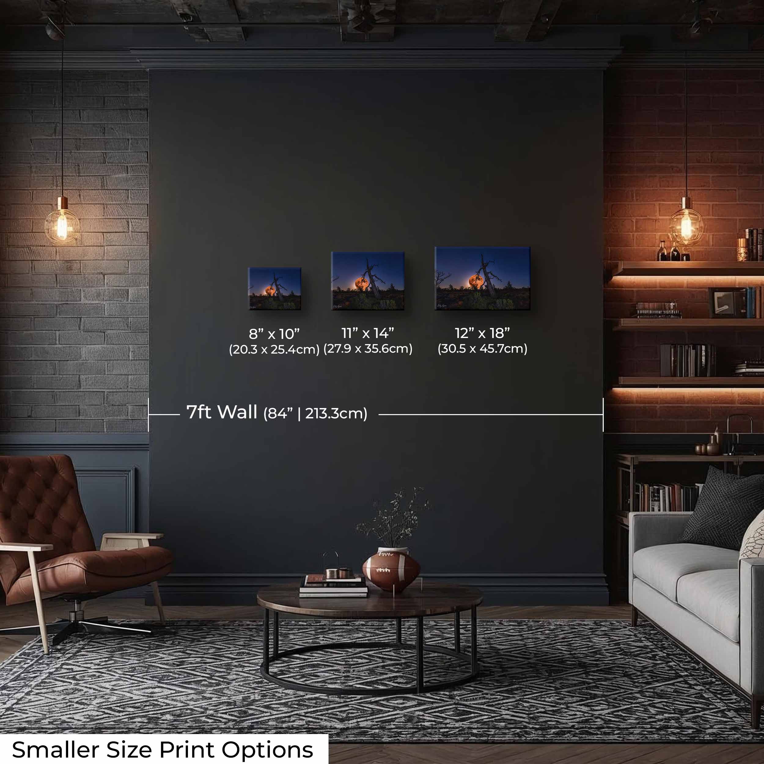 Strawberry Moon Print, Craters of the Moon National Monument - "The Light Behind the Ruins"