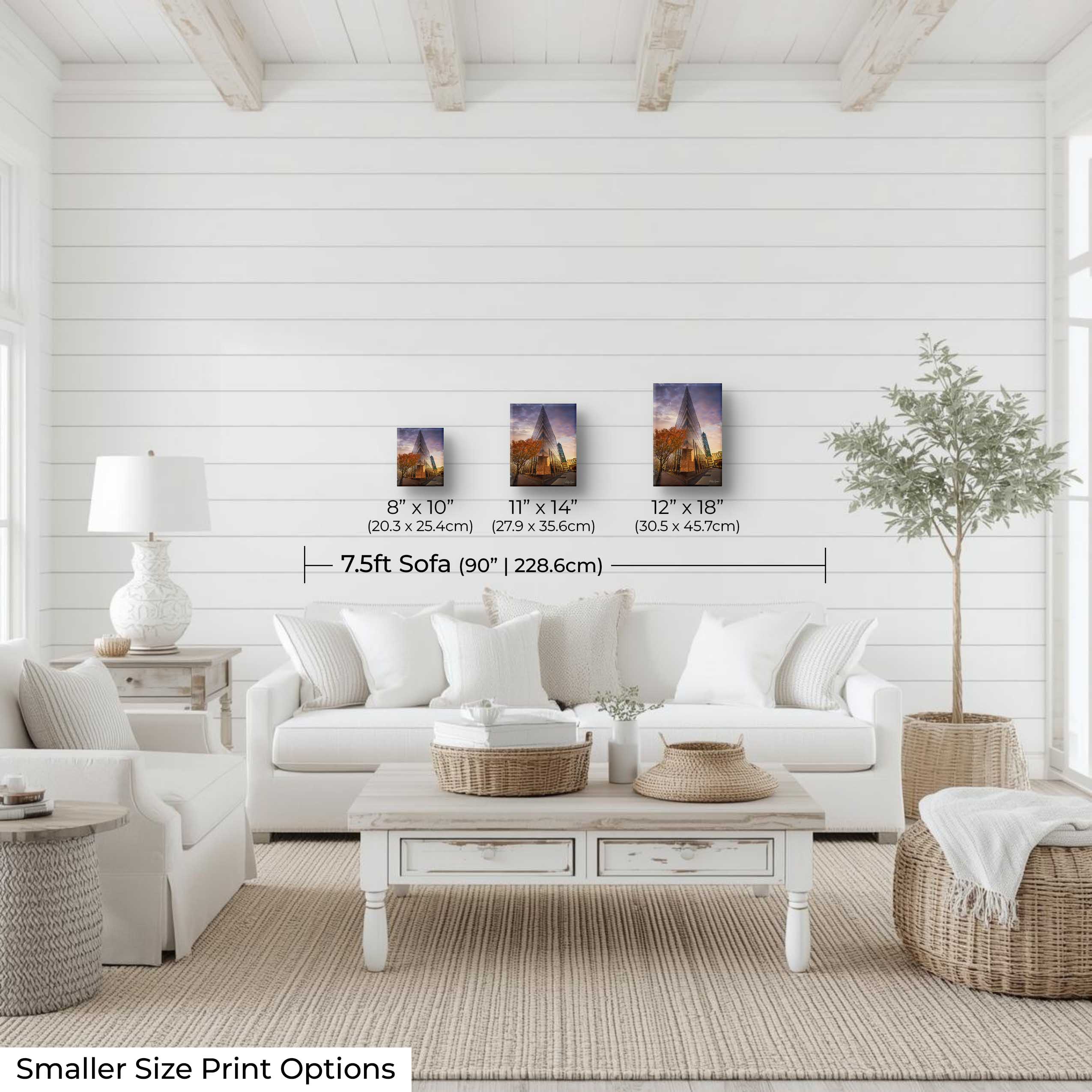 Boise Idaho Architecture Print - "Golden Hour Geometry"