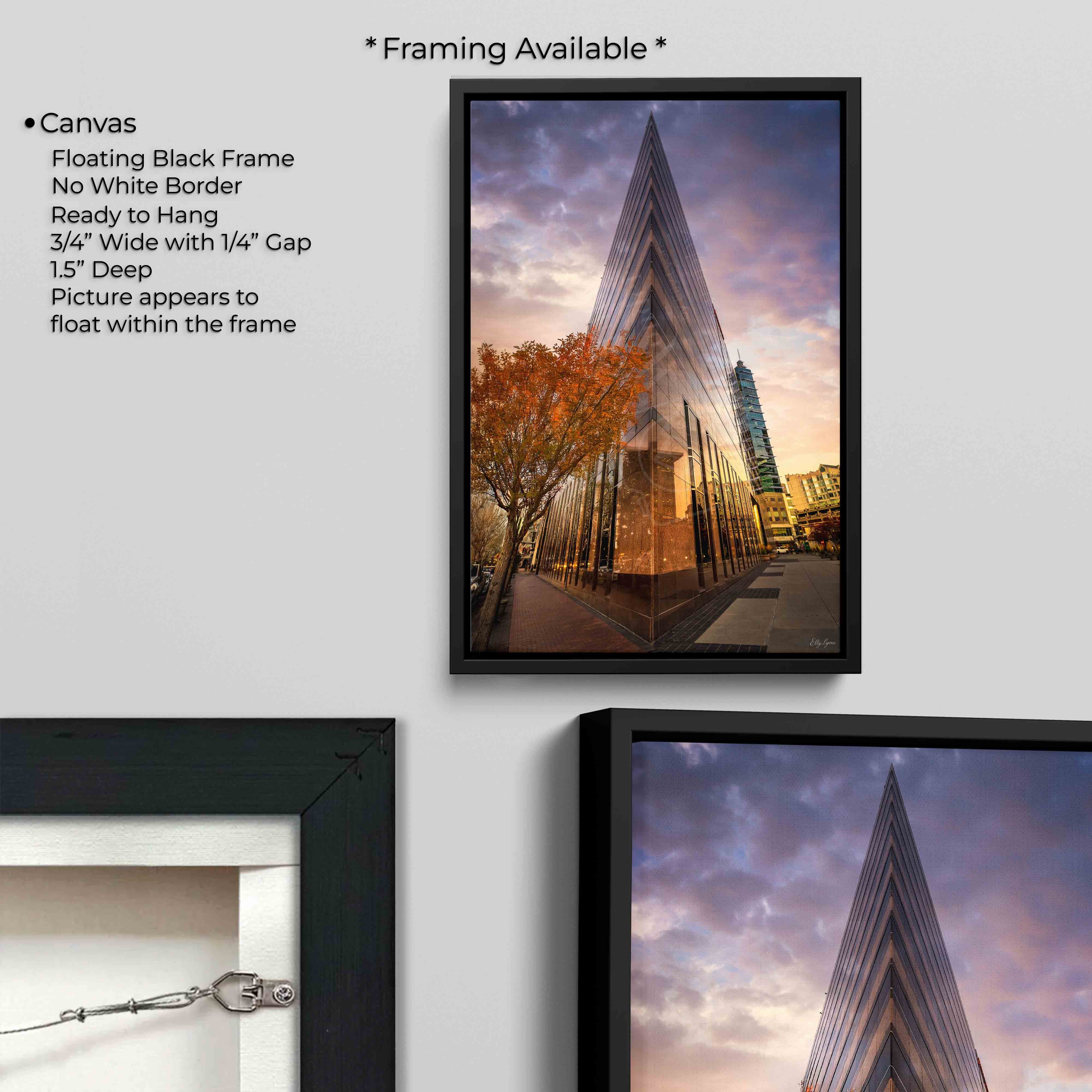 Boise Idaho Architecture Print - "Golden Hour Geometry"