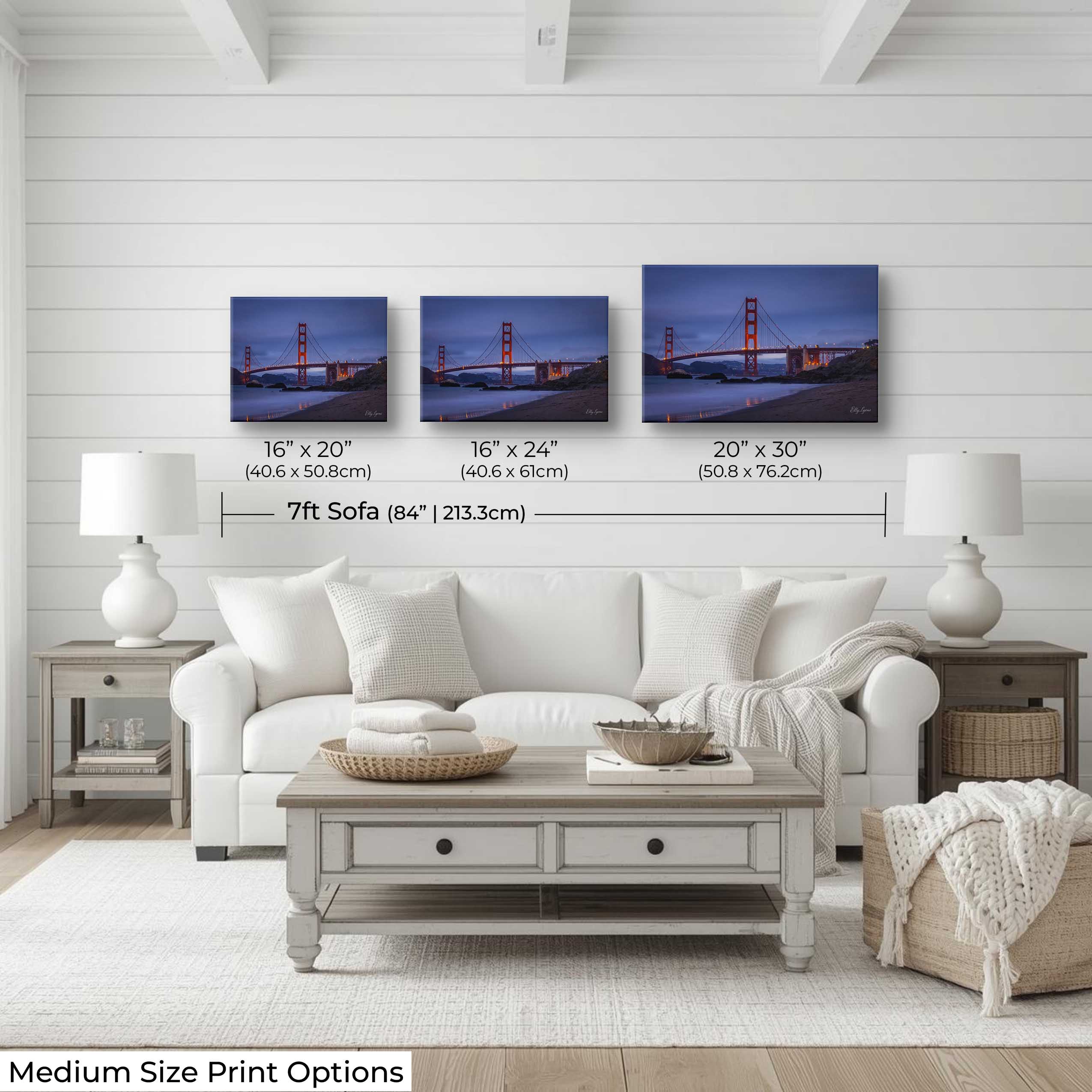 Golden Gate Bridge Print, San Francisco Wall Decor