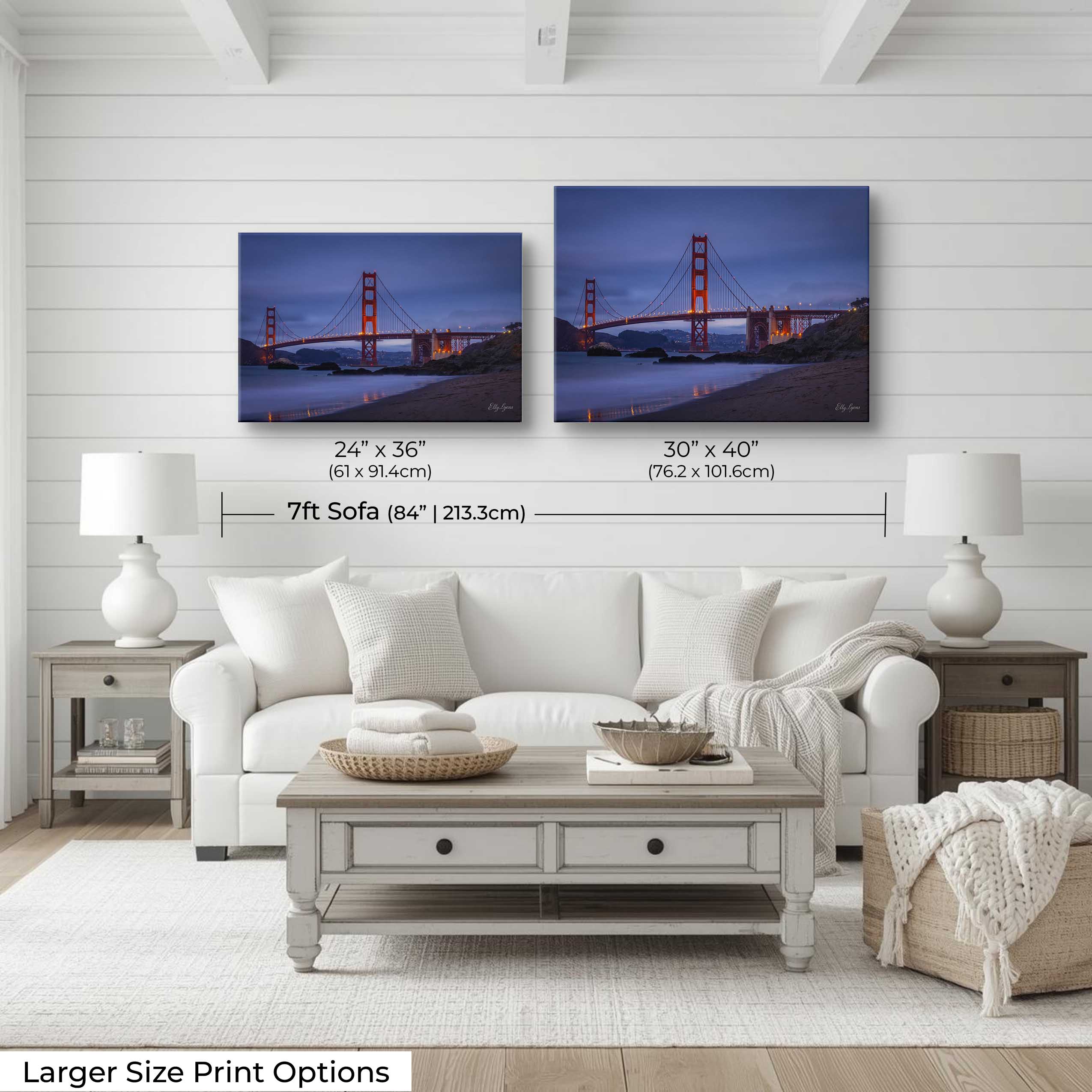 Golden Gate Bridge Print, San Francisco Wall Decor