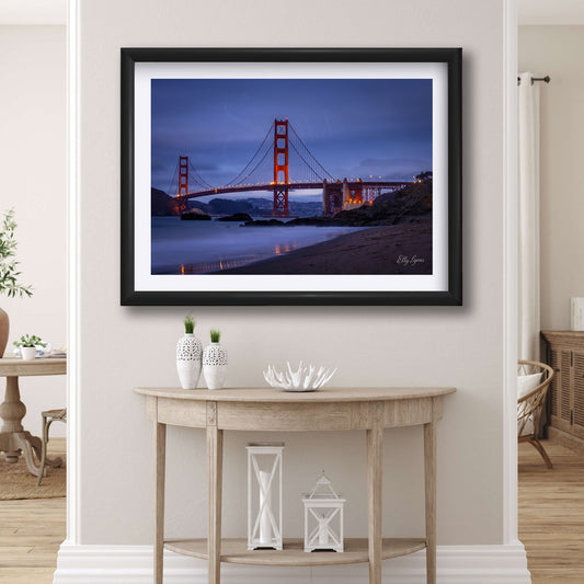 Golden Gate Bridge Print, San Francisco Wall Decor