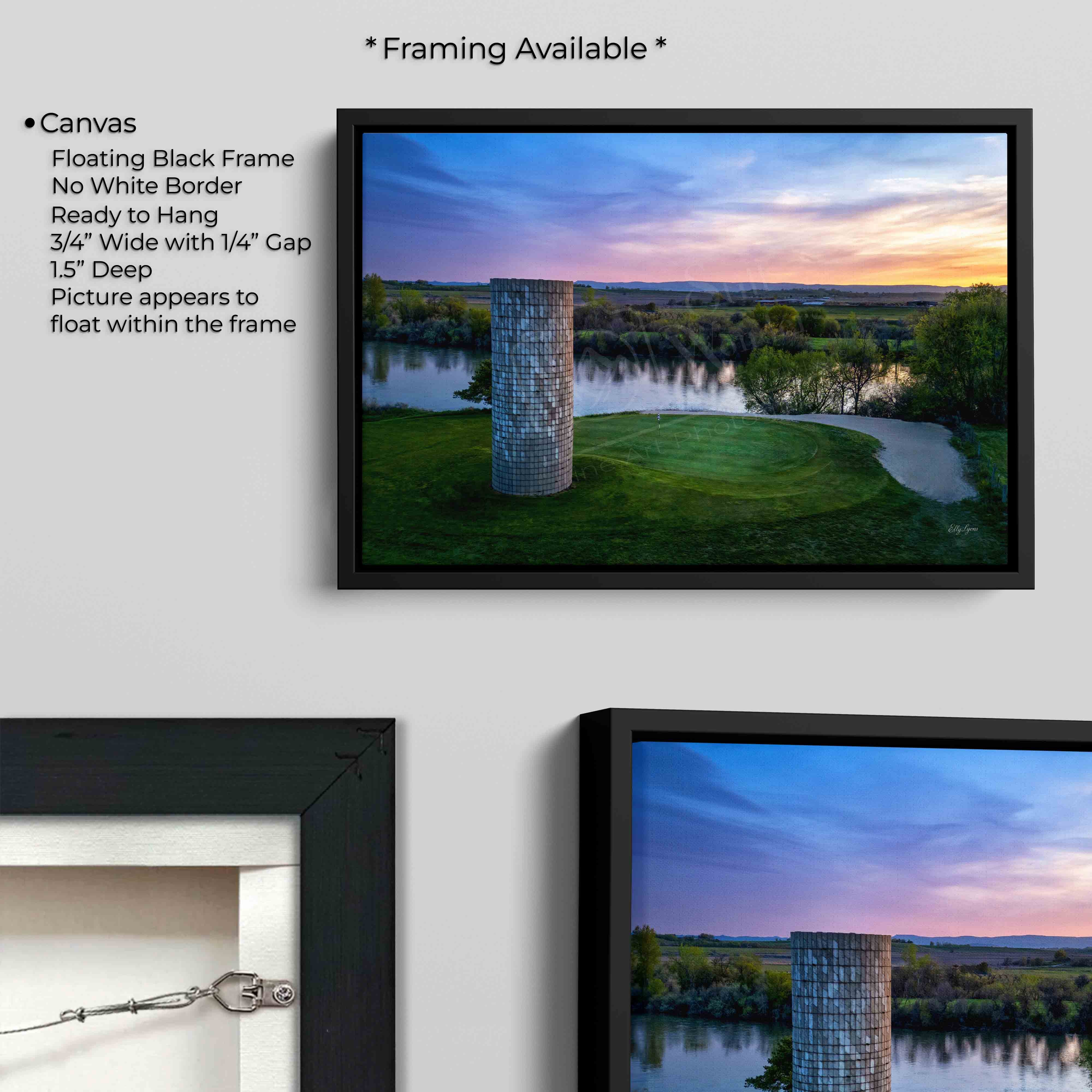 Golf Course Art Print – Idaho Sunset Wall Decor