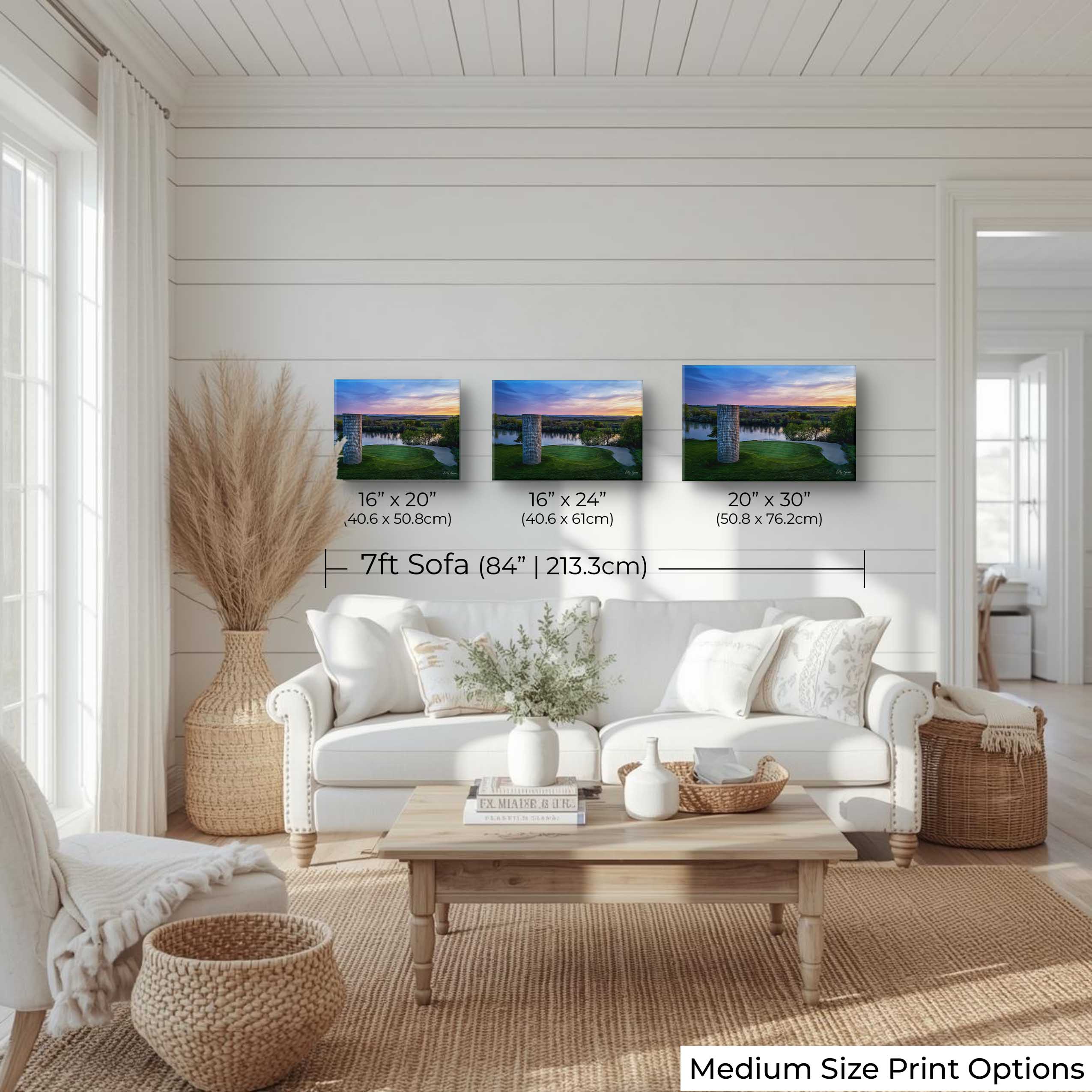 Golf Course Art Print – Idaho Sunset Wall Decor