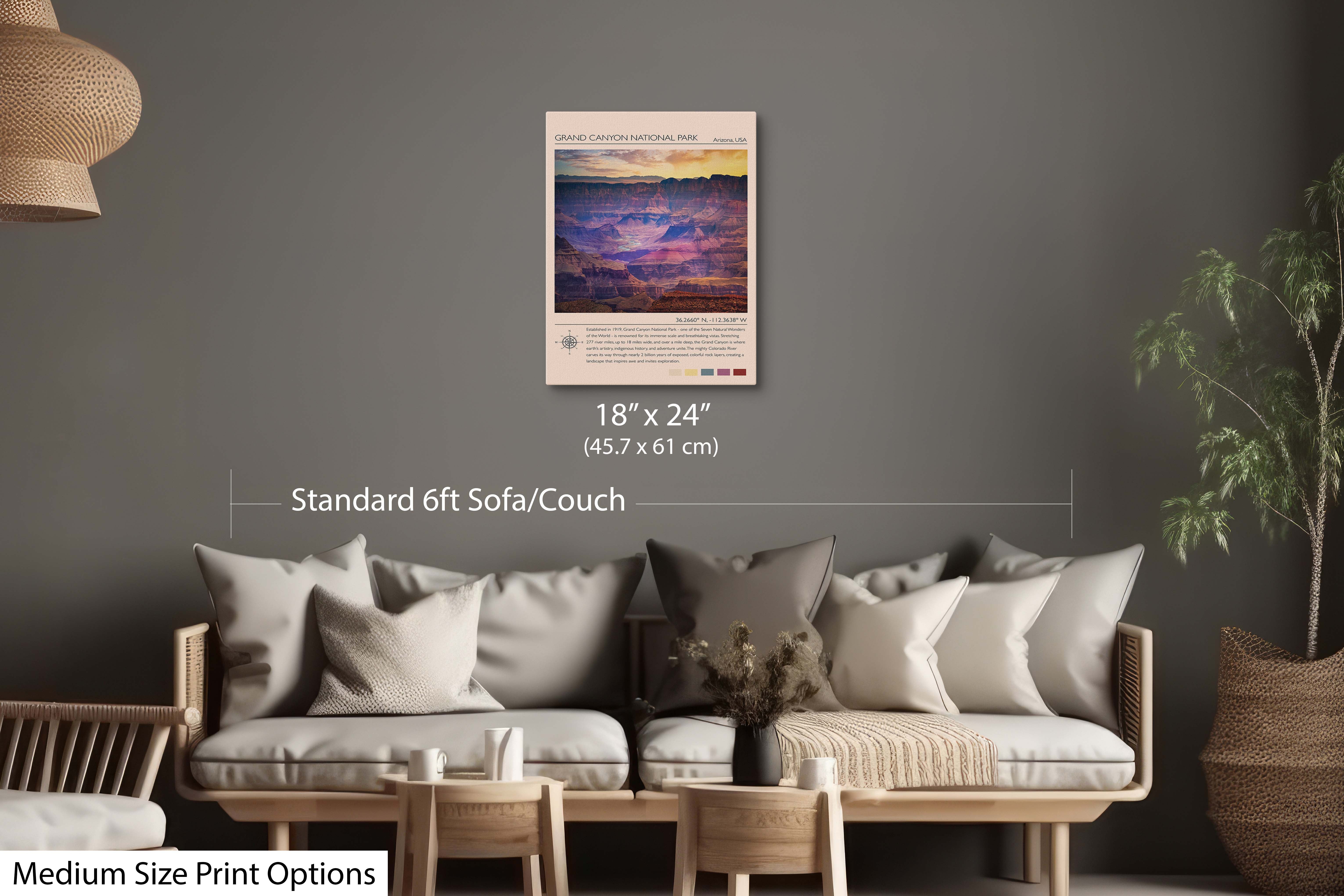 Grand Canyon National Park Poster - Arizona Travel Art Colorado River