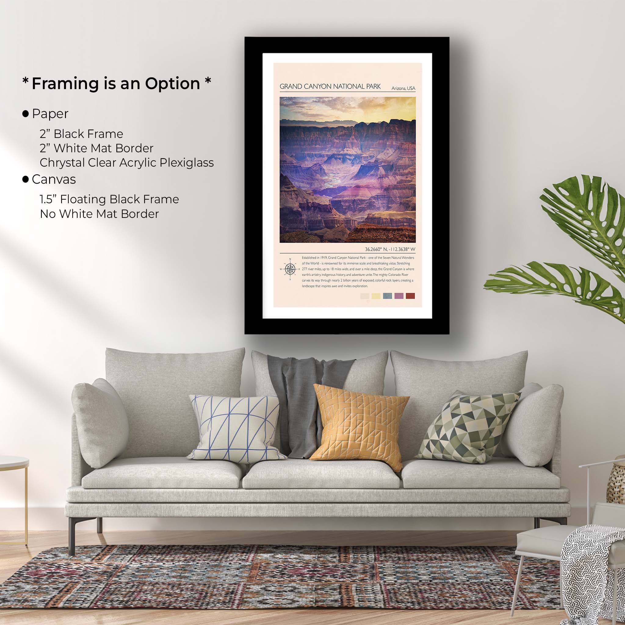 Grand Canyon National Park Poster - Arizona Travel Art Colorado River