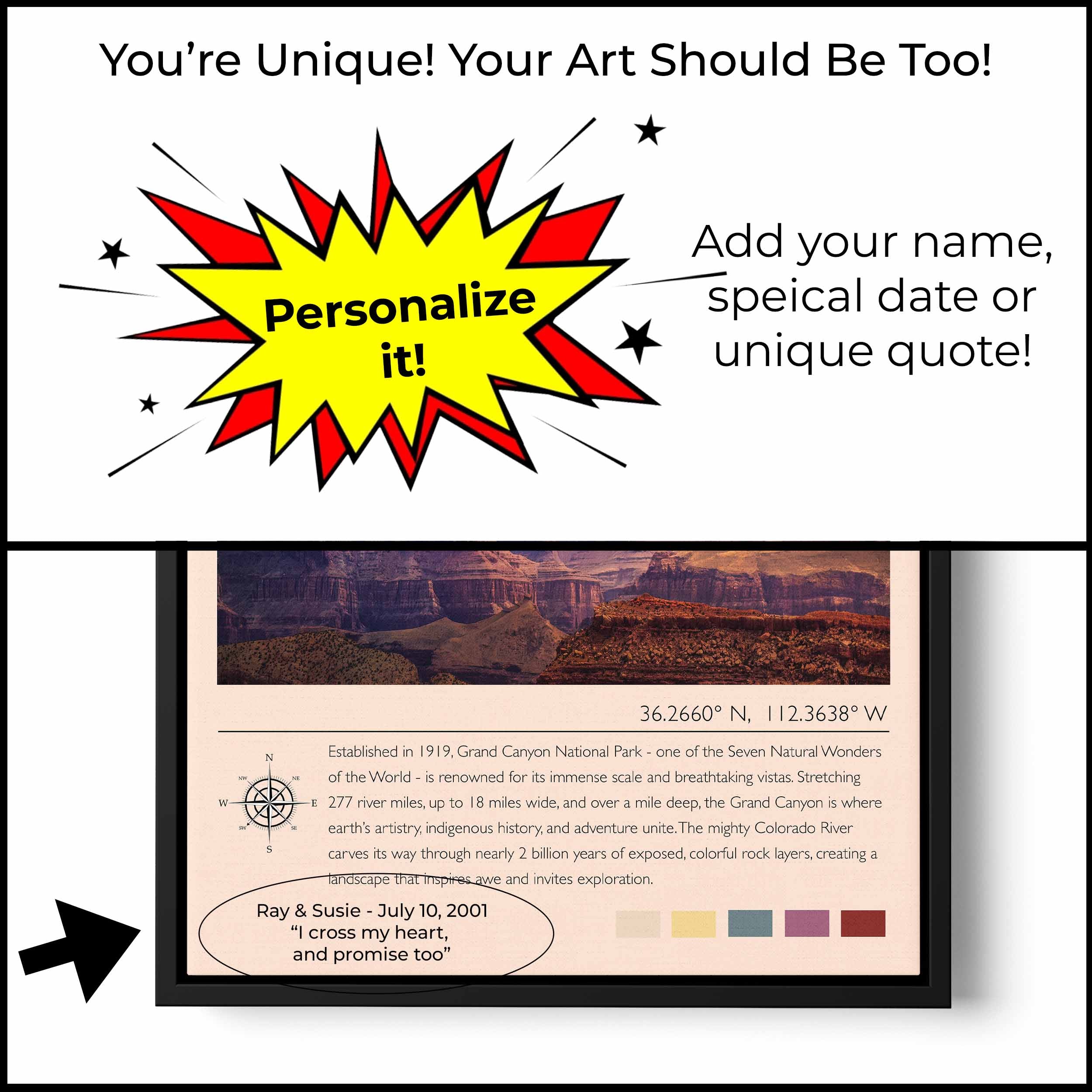 Grand Canyon National Park Poster - Arizona Travel Art Colorado River