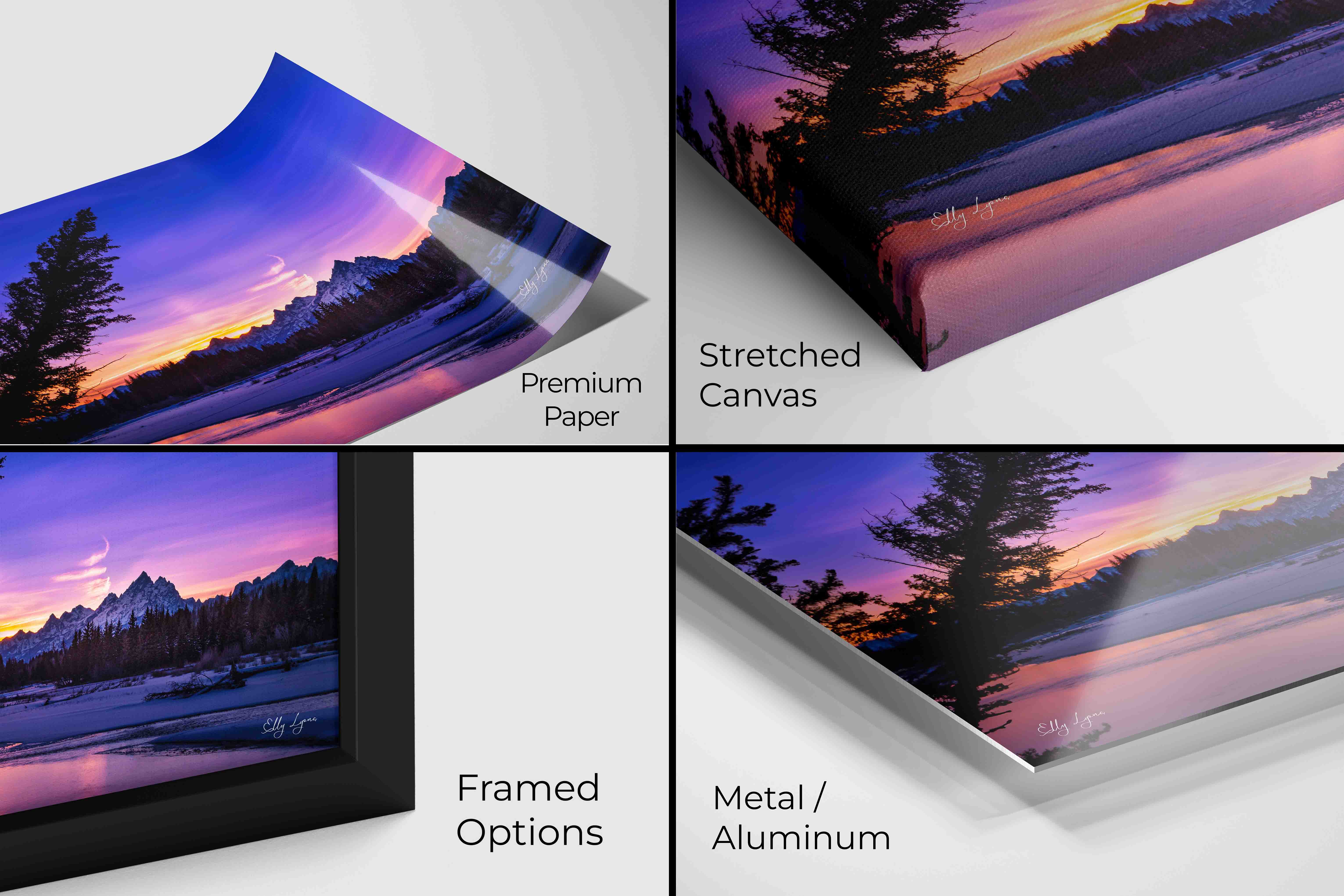 “Twilight Majesty" - Grand Teton Reflections Fine Art Print
