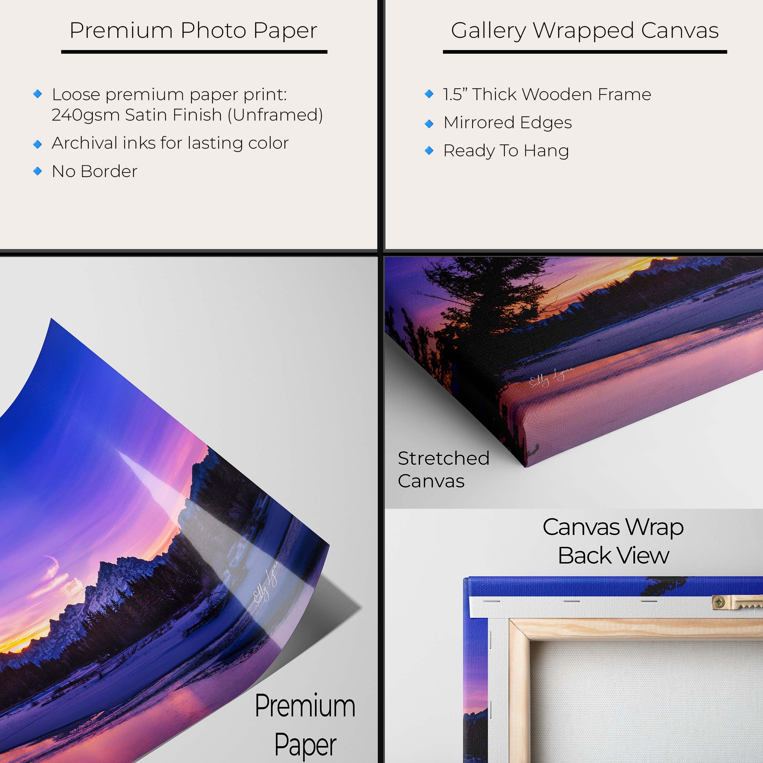 “Twilight Majesty" - Grand Teton Reflections Fine Art Print