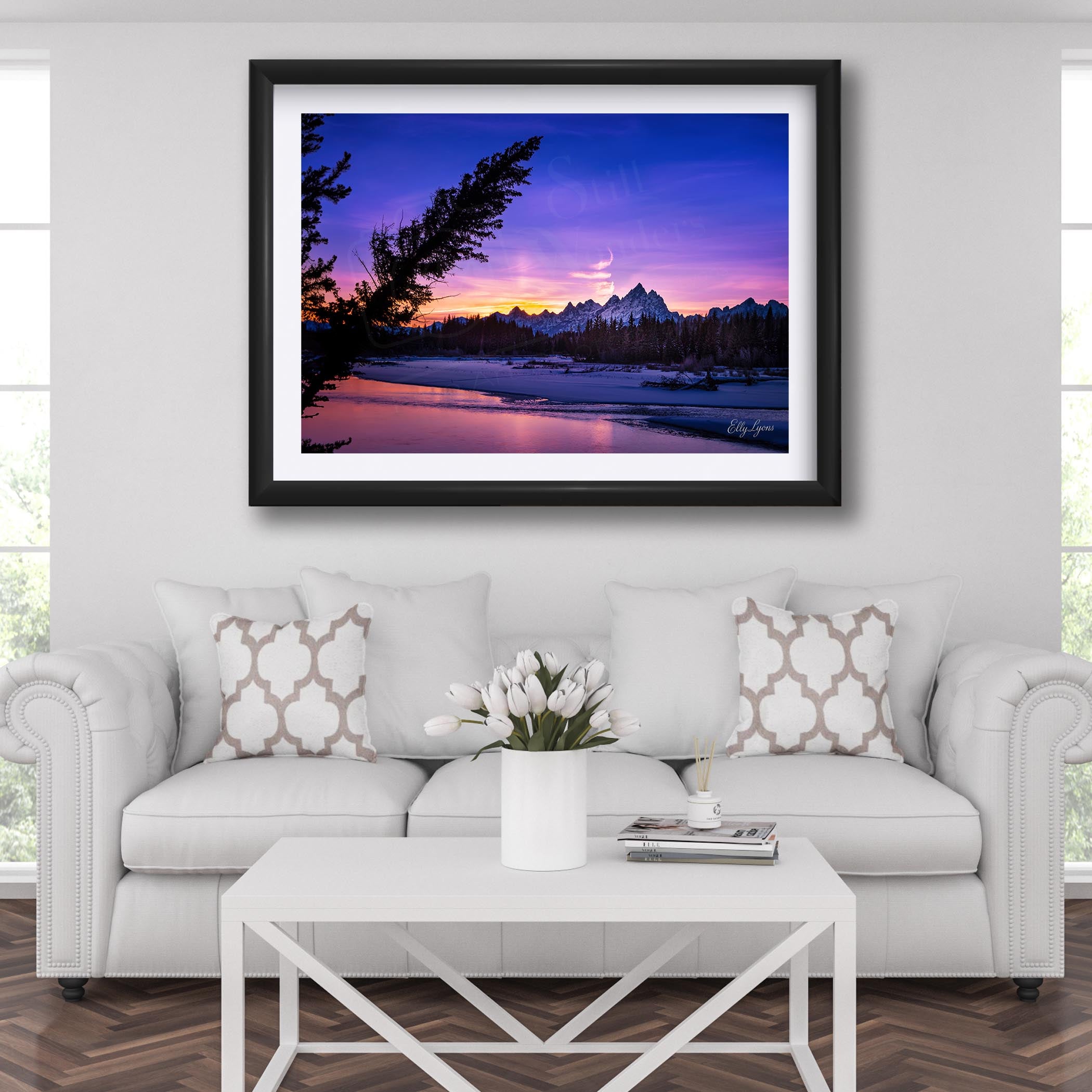 Grand Teton National Park Snake River Sunset Print - “Twilight Majesty"