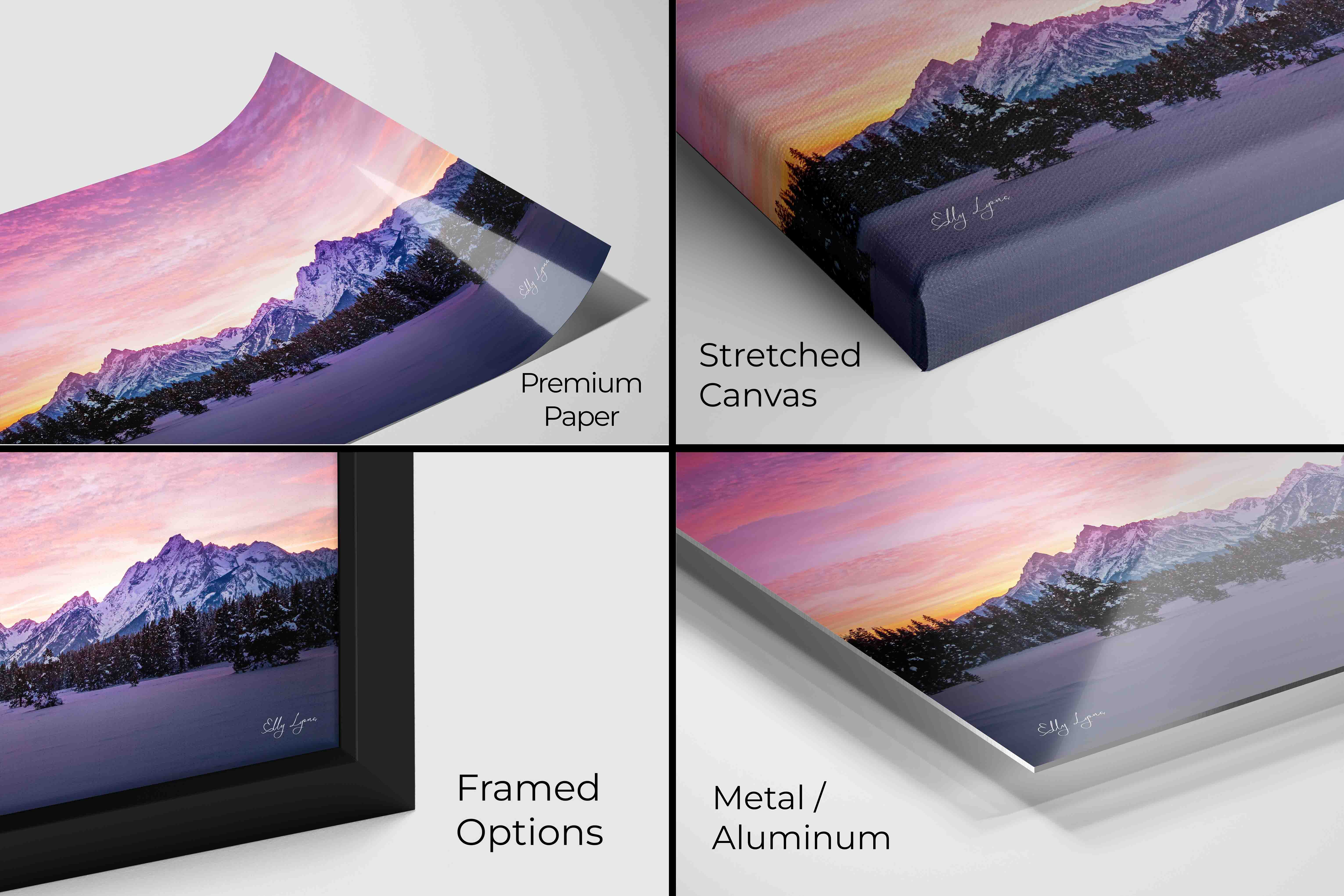 “Winter’s Hallelujah” - Grand Teton National Park Sunset Fine Art Print