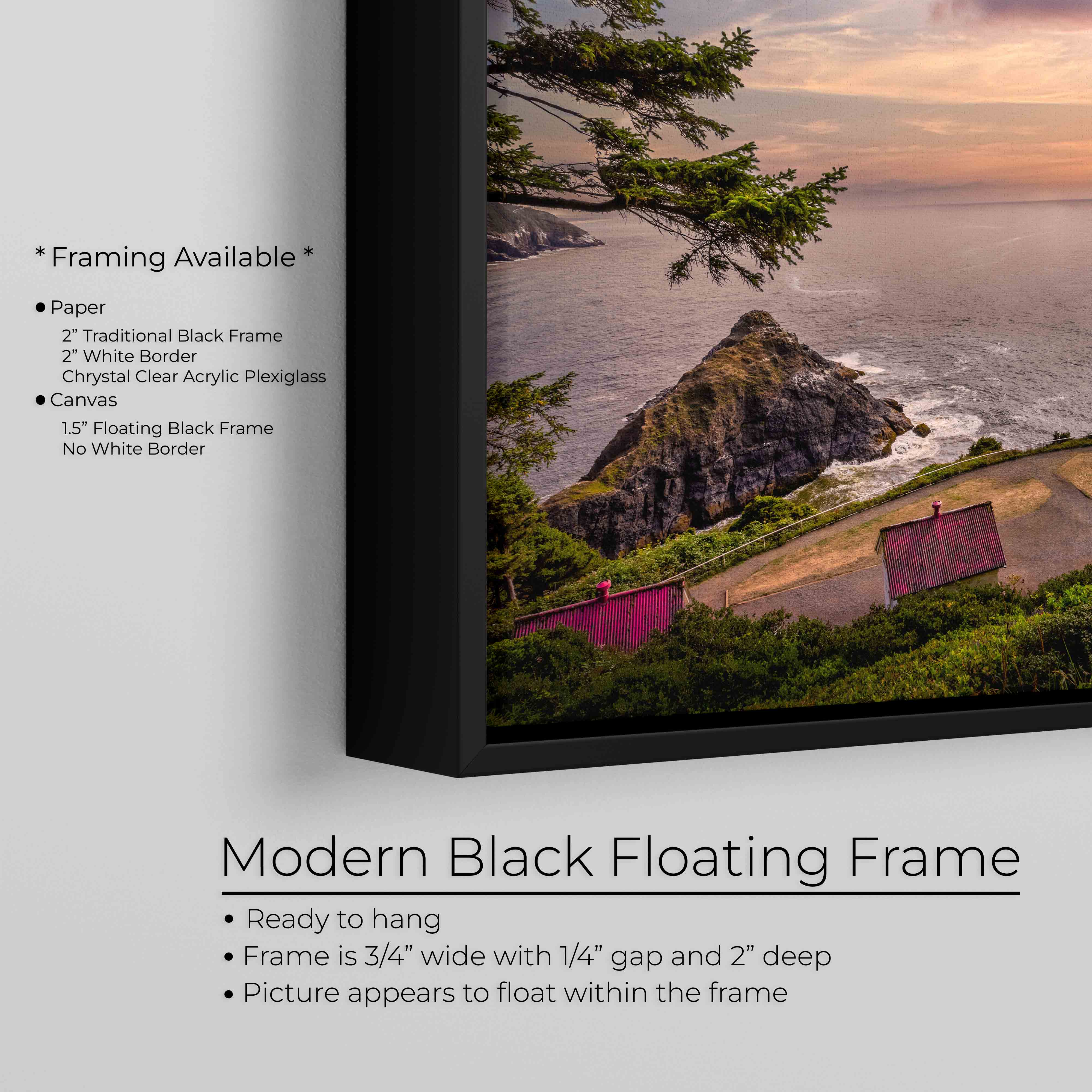 Oregon Coast Haceta Head Lighthouse Print - "The Keeper’s Light"