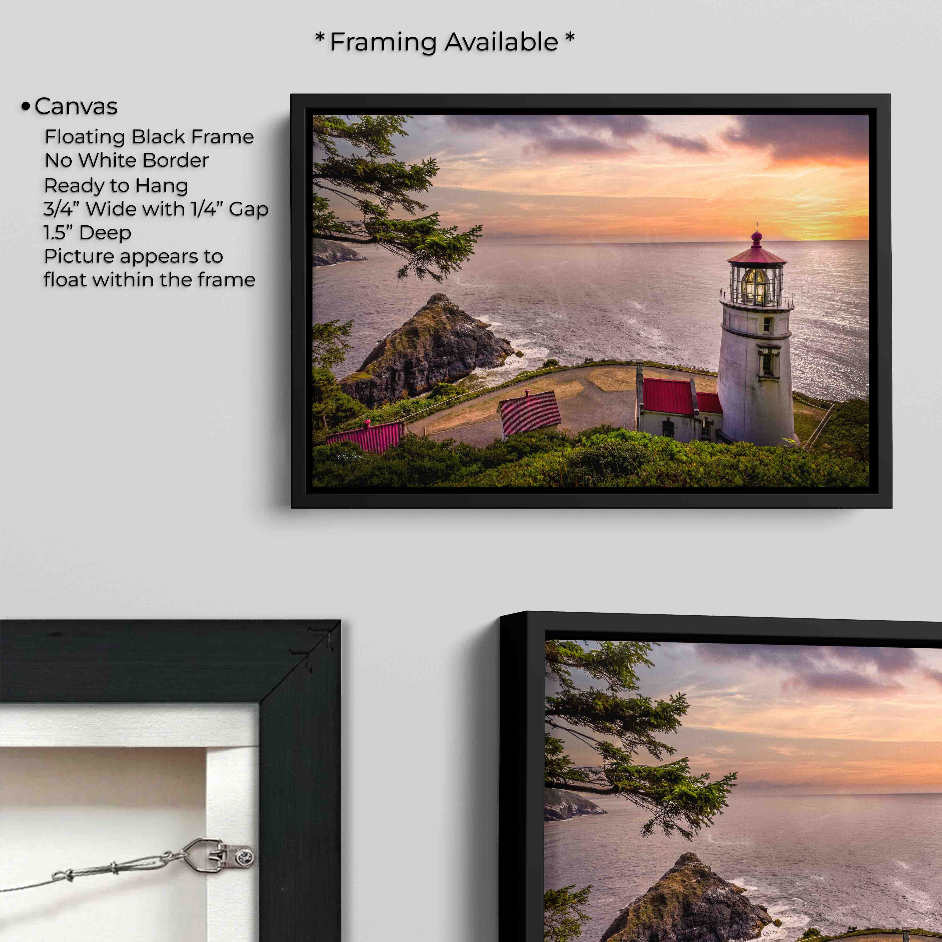 Oregon Coast Haceta Head Lighthouse Print - "The Keeper’s Light"