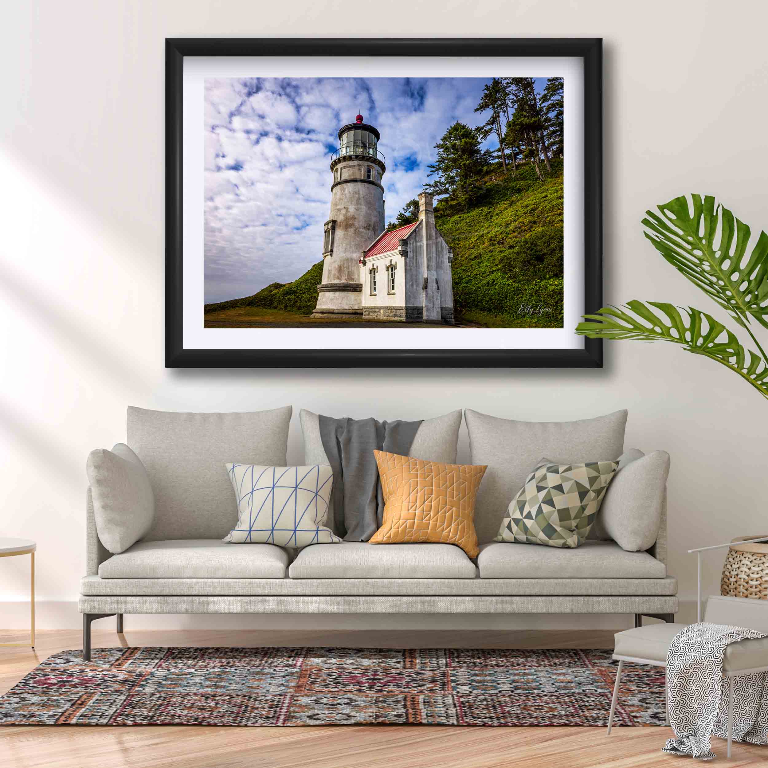 Oregon Coast Lighthouse Print - “Ever Watchful”