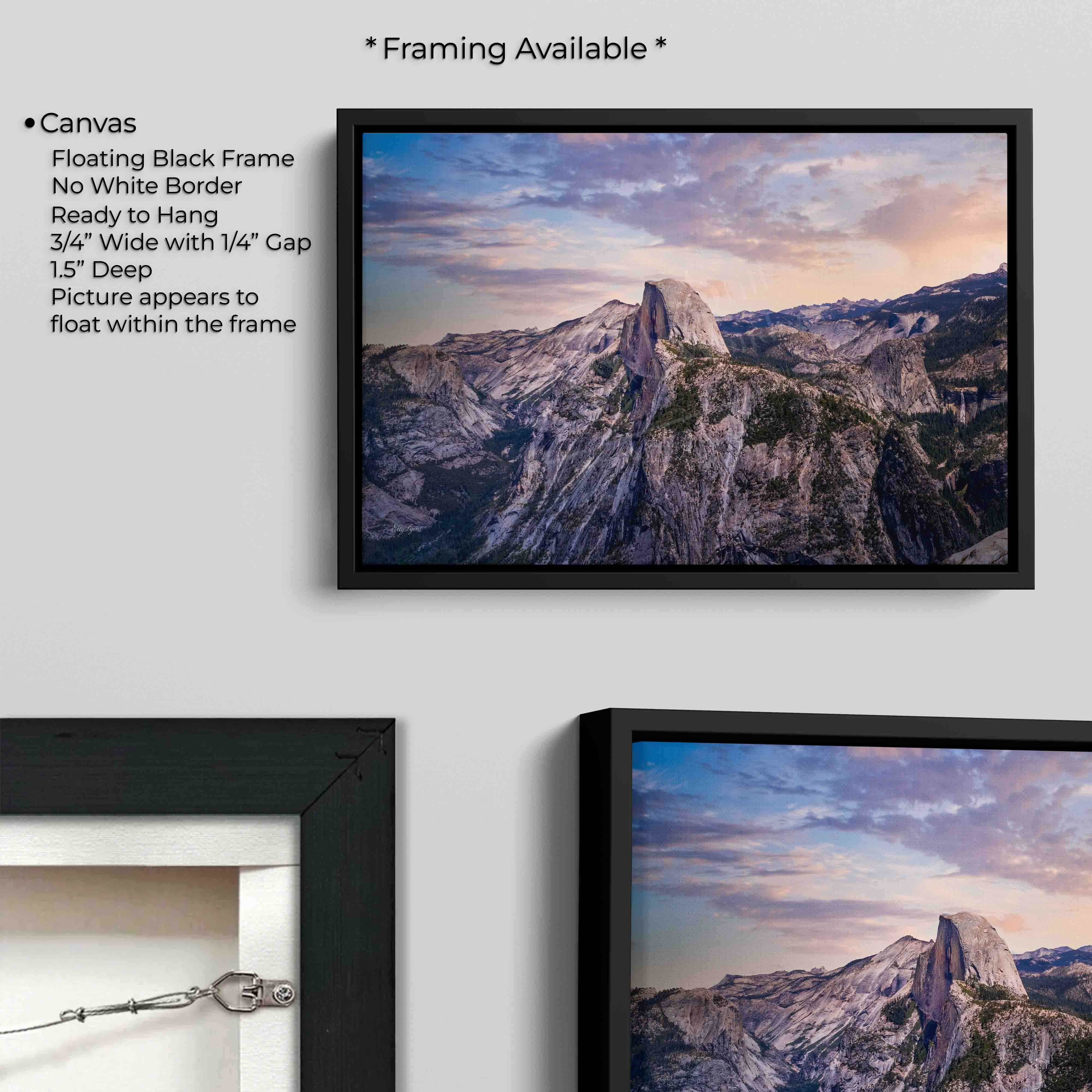 Half Dome Yosemite National Park Sunrise Print - "Where Heaven Touches Granite"