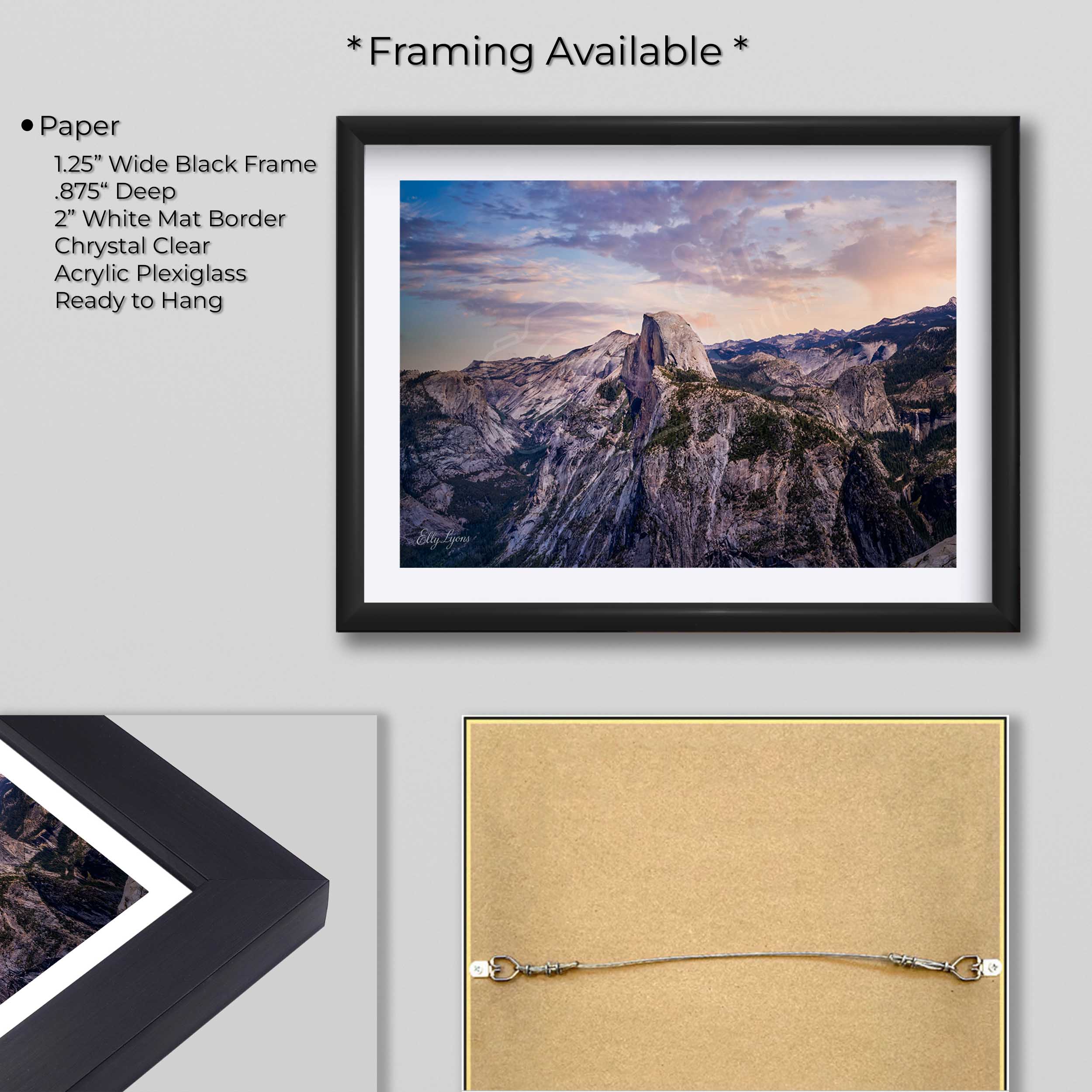 Half Dome Yosemite National Park Sunrise Print - "Where Heaven Touches Granite"