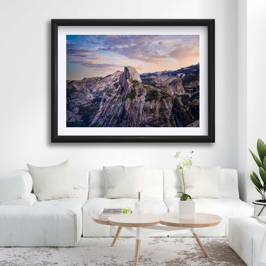 Half Dome Yosemite National Park Sunrise Print - "Where Heaven Touches Granite"