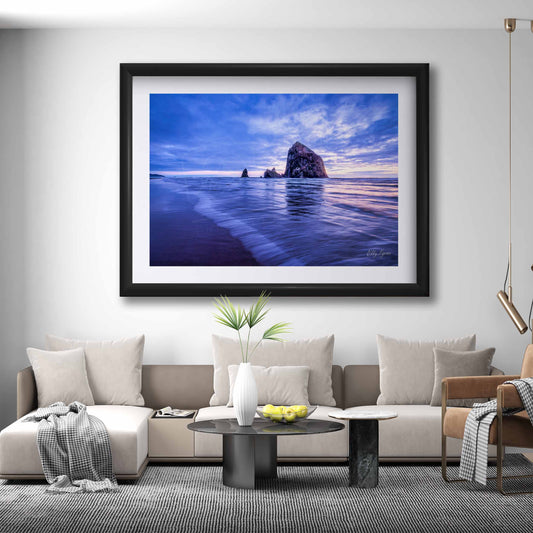 Cannon Beach Oregon Coast Sunset Print - "Steadfast"