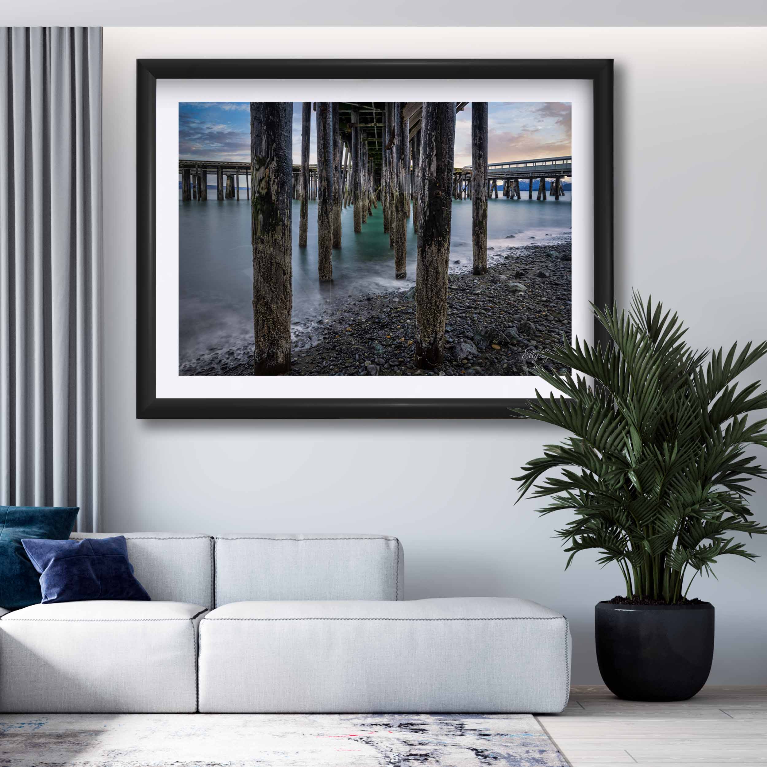 Homer Spit Pier Fine Art Print – Alaska Coastal Wall Decor