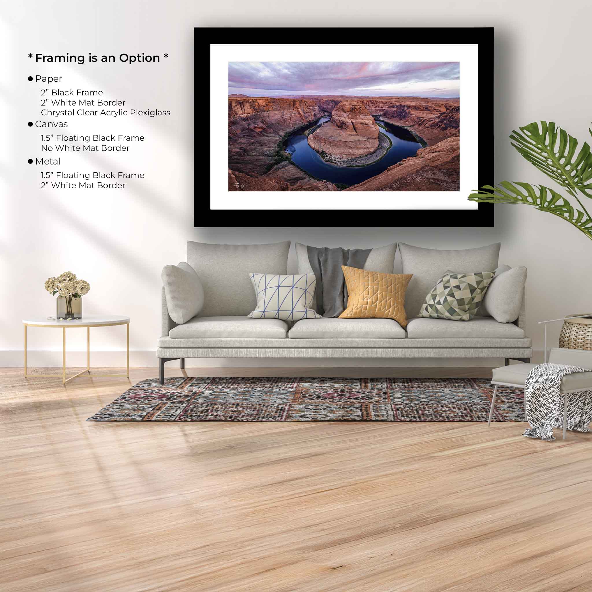 Horseshoe Bend Print - Arizona Landscape Art | Fine Art Landscape Print