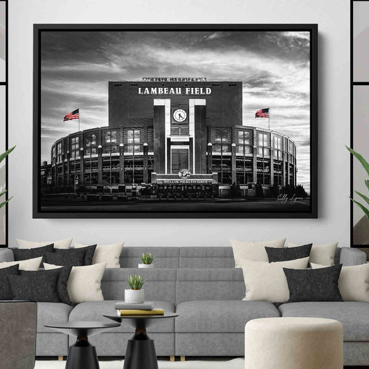 "Frozen Legacy" – Lambeau Field in Black and White