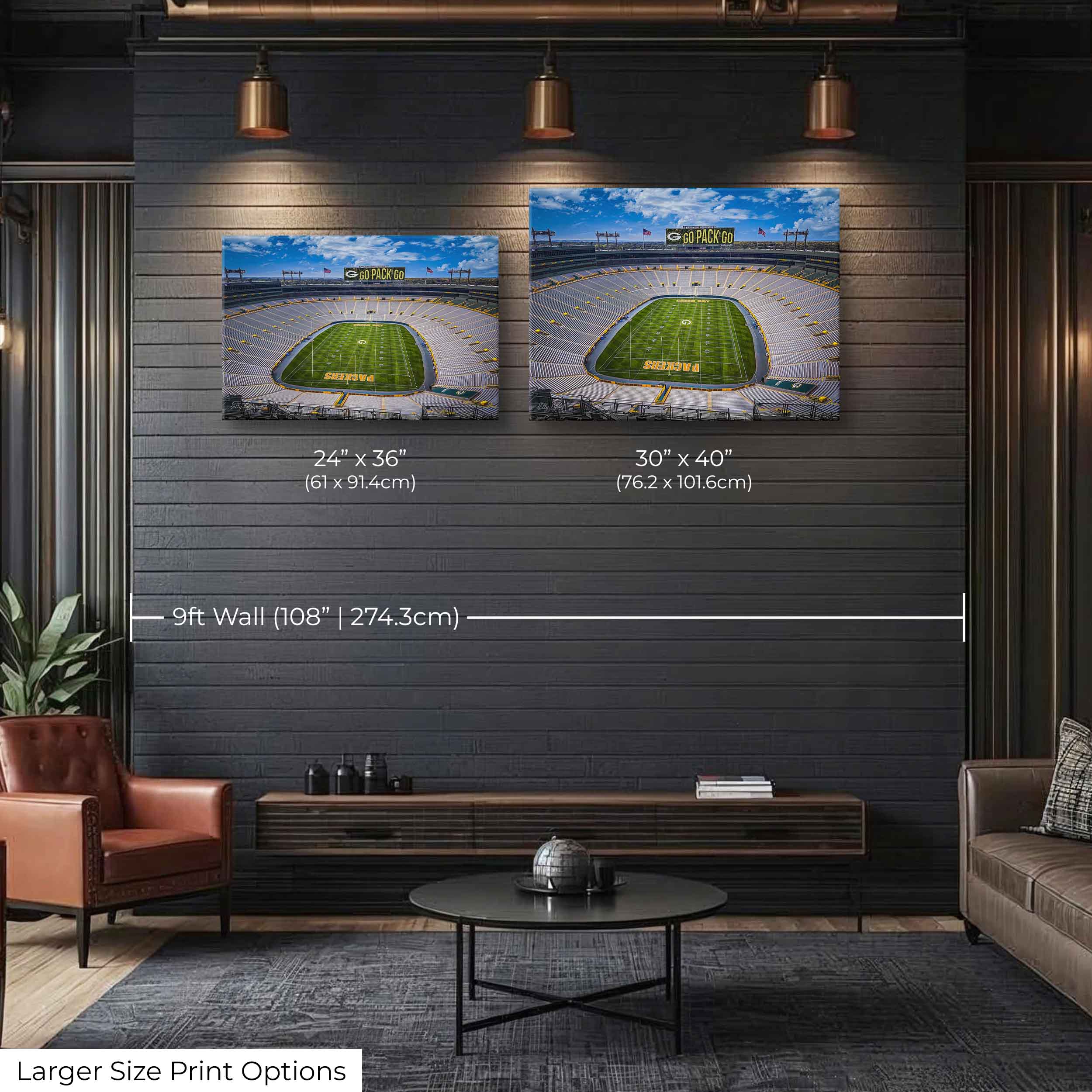 Lambeau Field Print - "Green & Gold Pride"