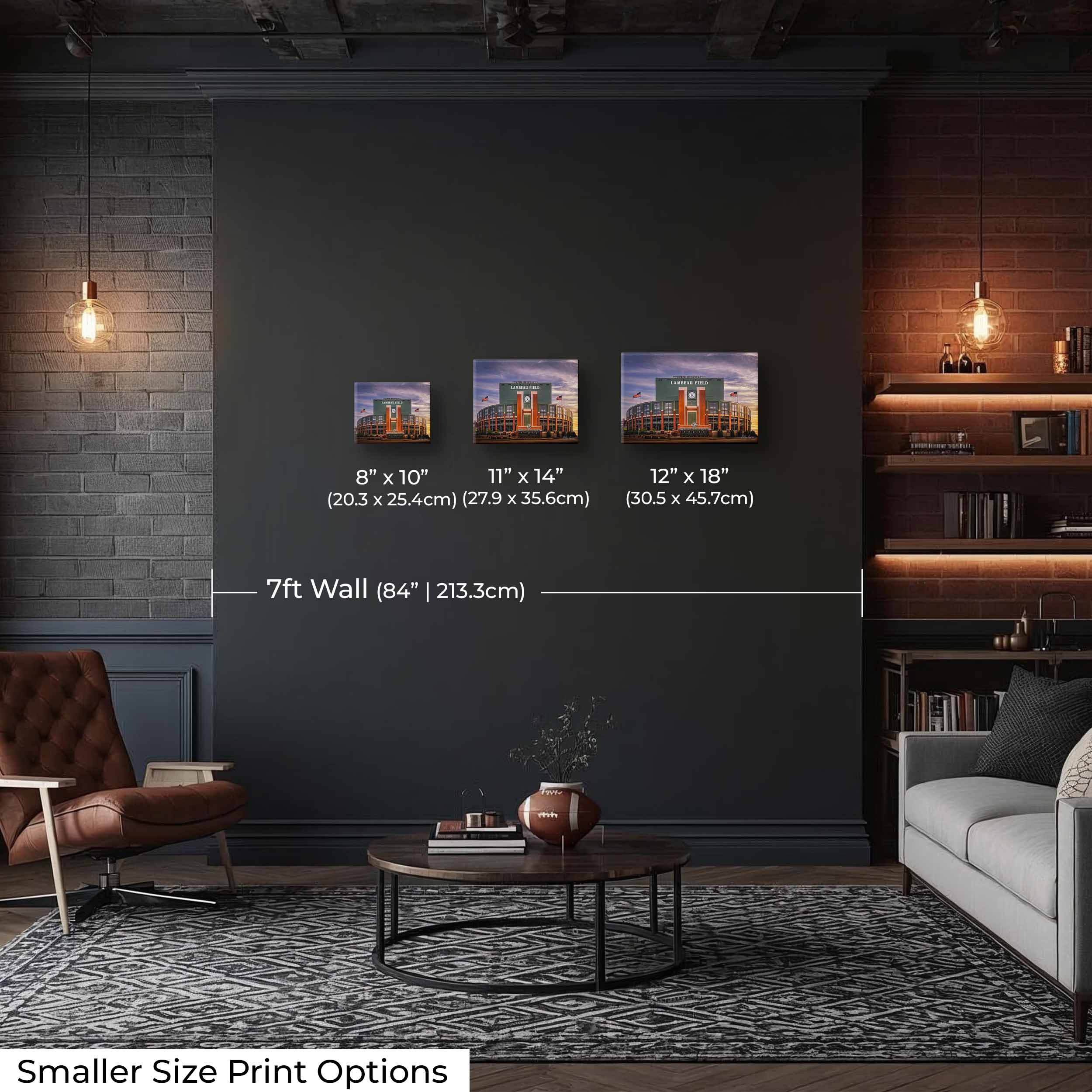 Lambeau Field Sunset Print - "Sacred Ground Green & Gold"