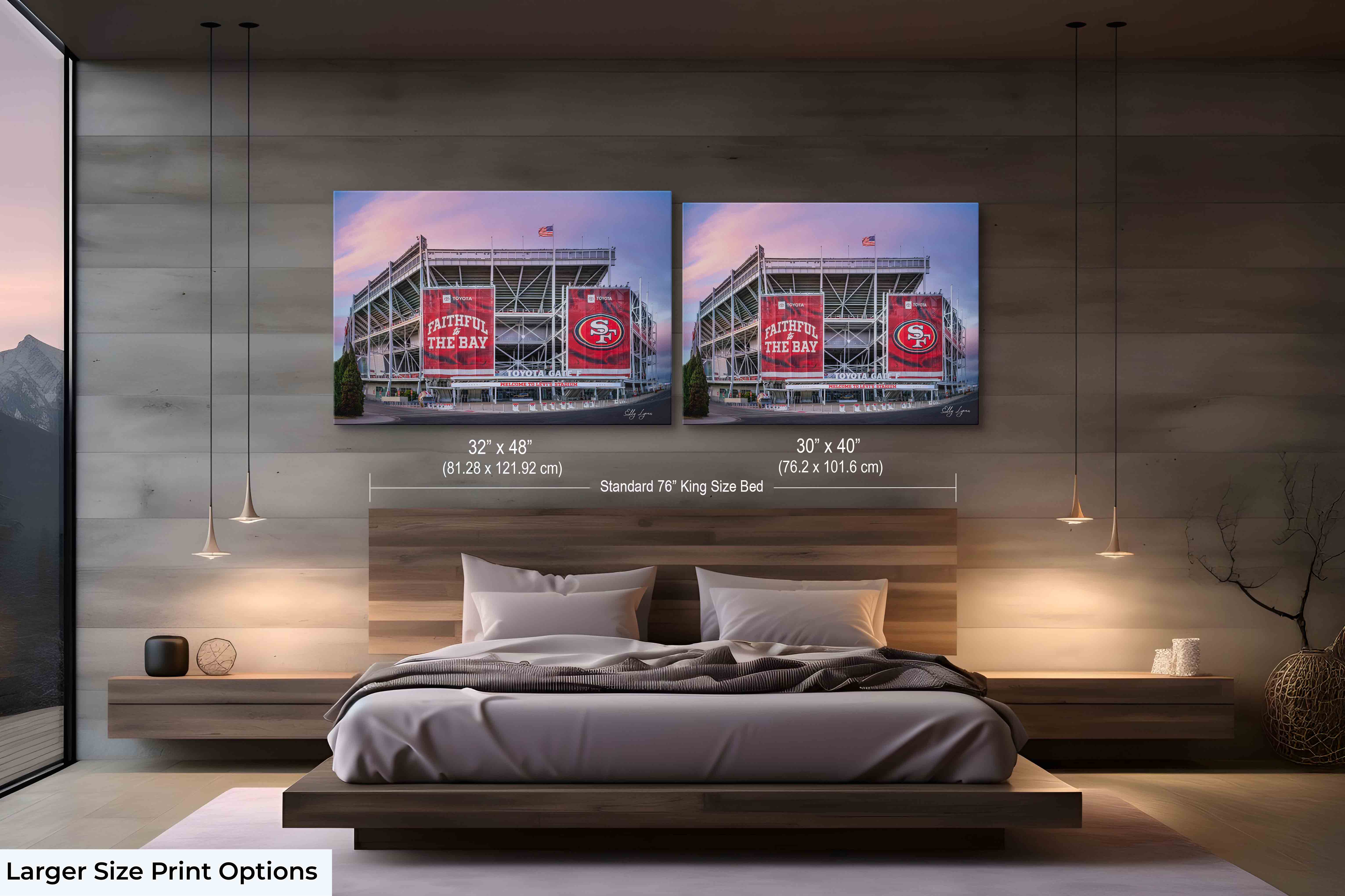"Faithful at First Light" - Levi's Stadium San Francisco 49ers Fine Art Print