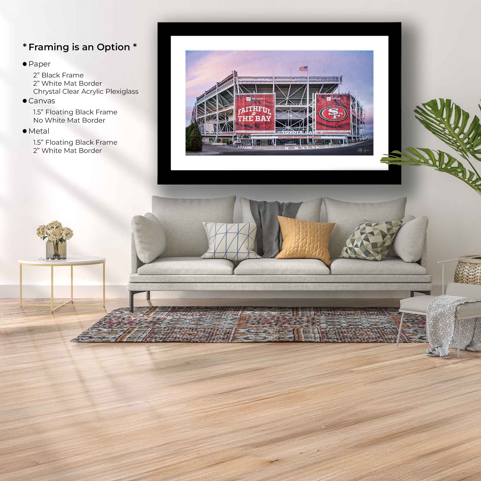 "Faithful at First Light" - Levi's Stadium San Francisco 49ers Fine Art Print