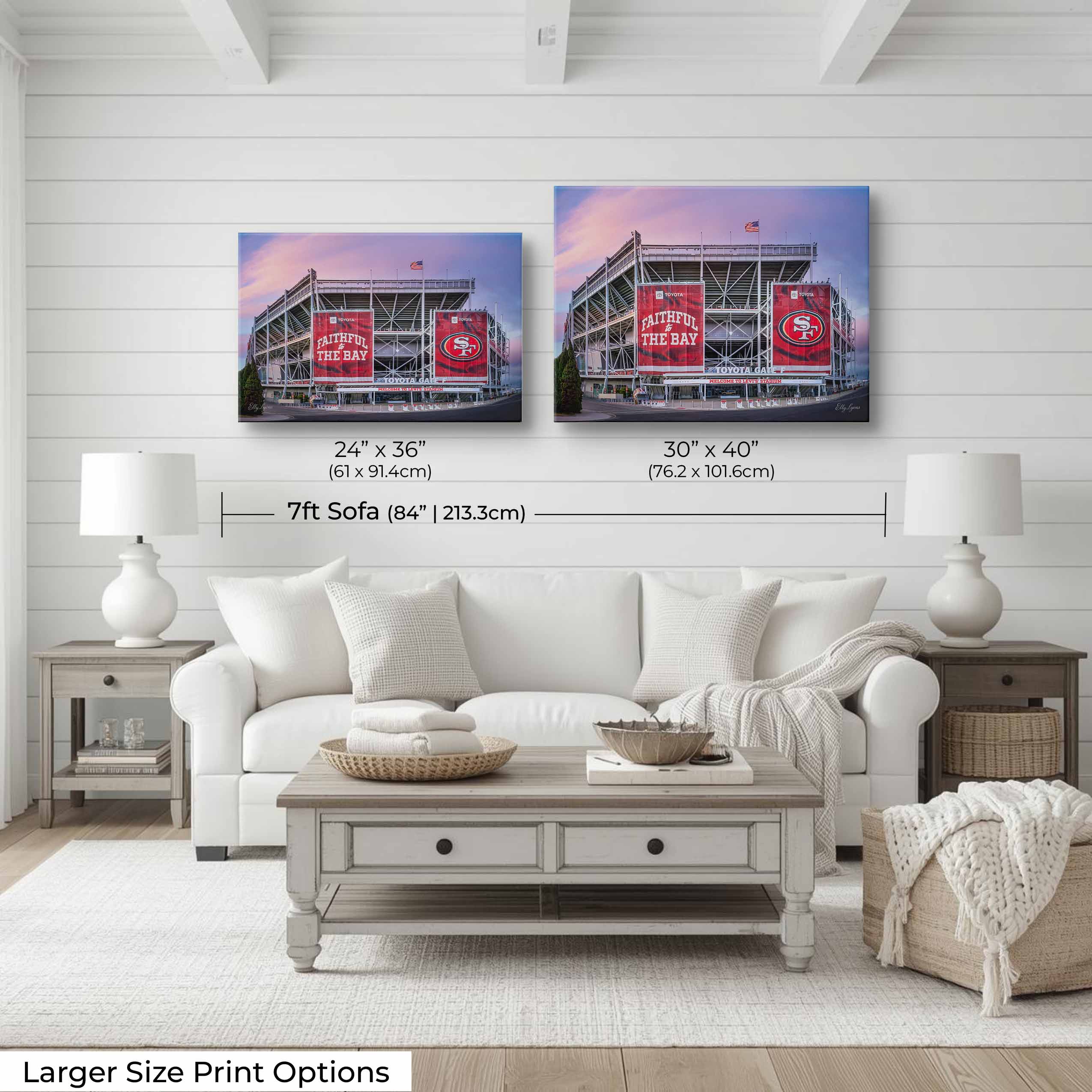 San Francisco 49ers Print, Levi's Stadium Wall Decor