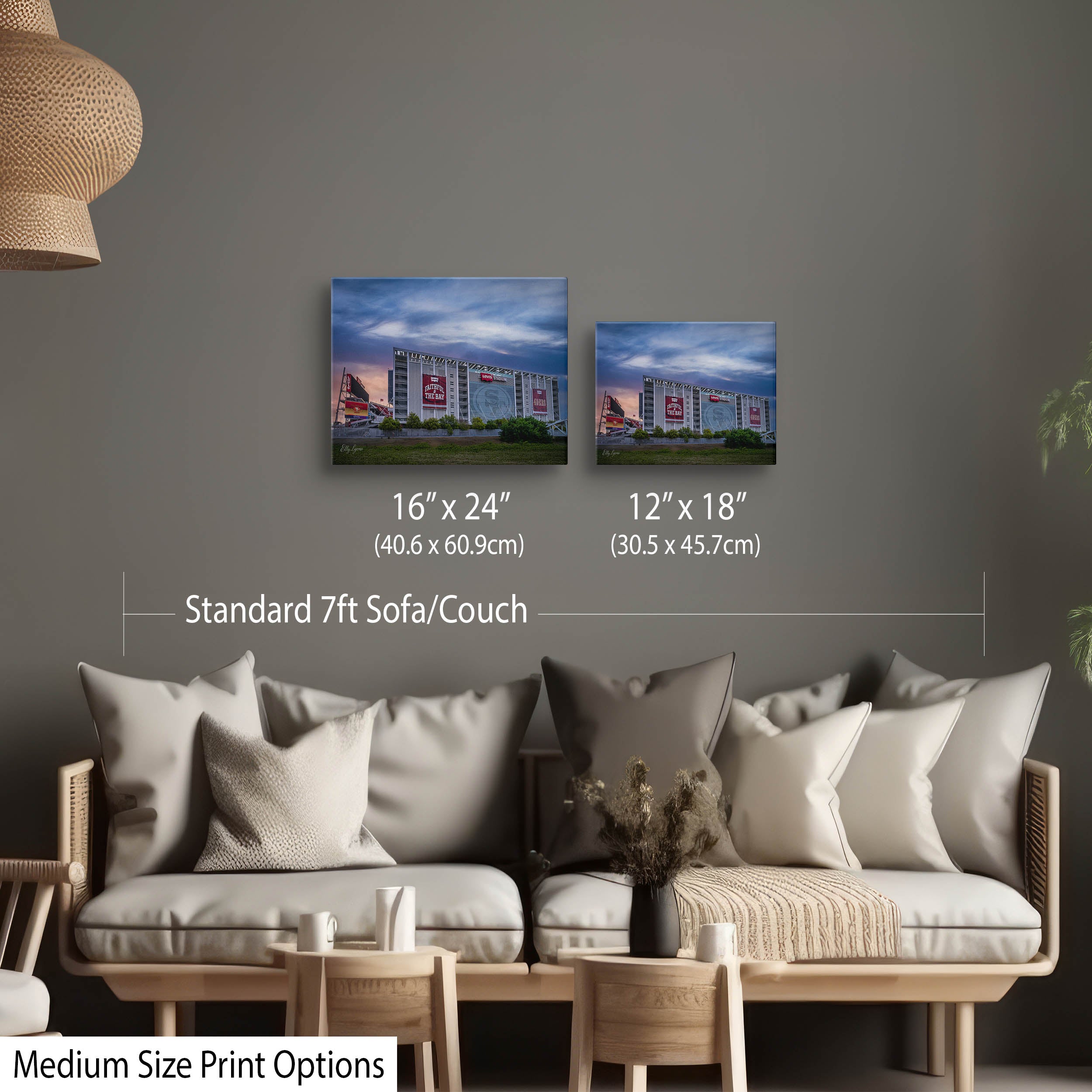 "Faithful Horizon" – Levi’s Stadium at Dawn Fine Art Print