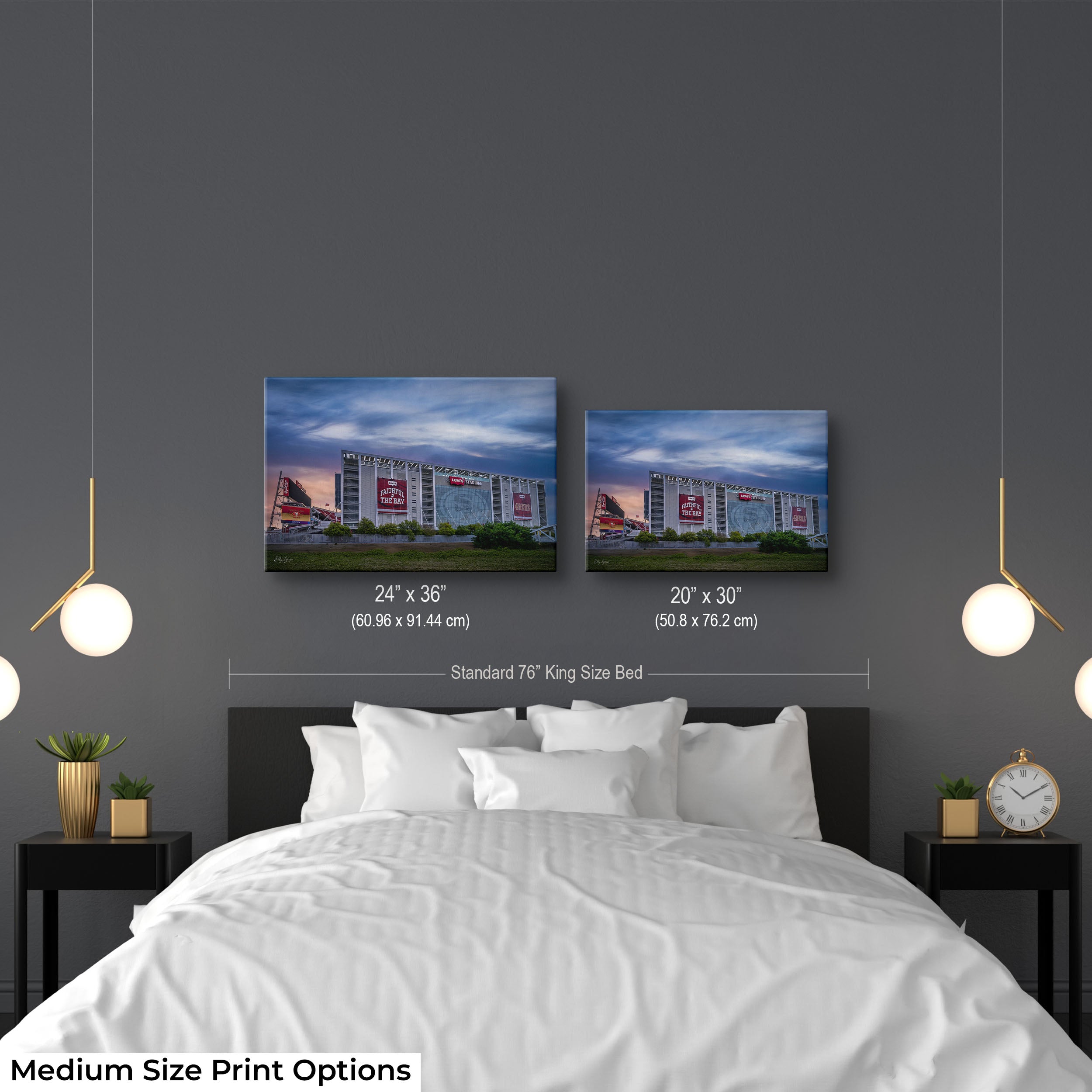 "Faithful Horizon" – Levi’s Stadium at Dawn Fine Art Print