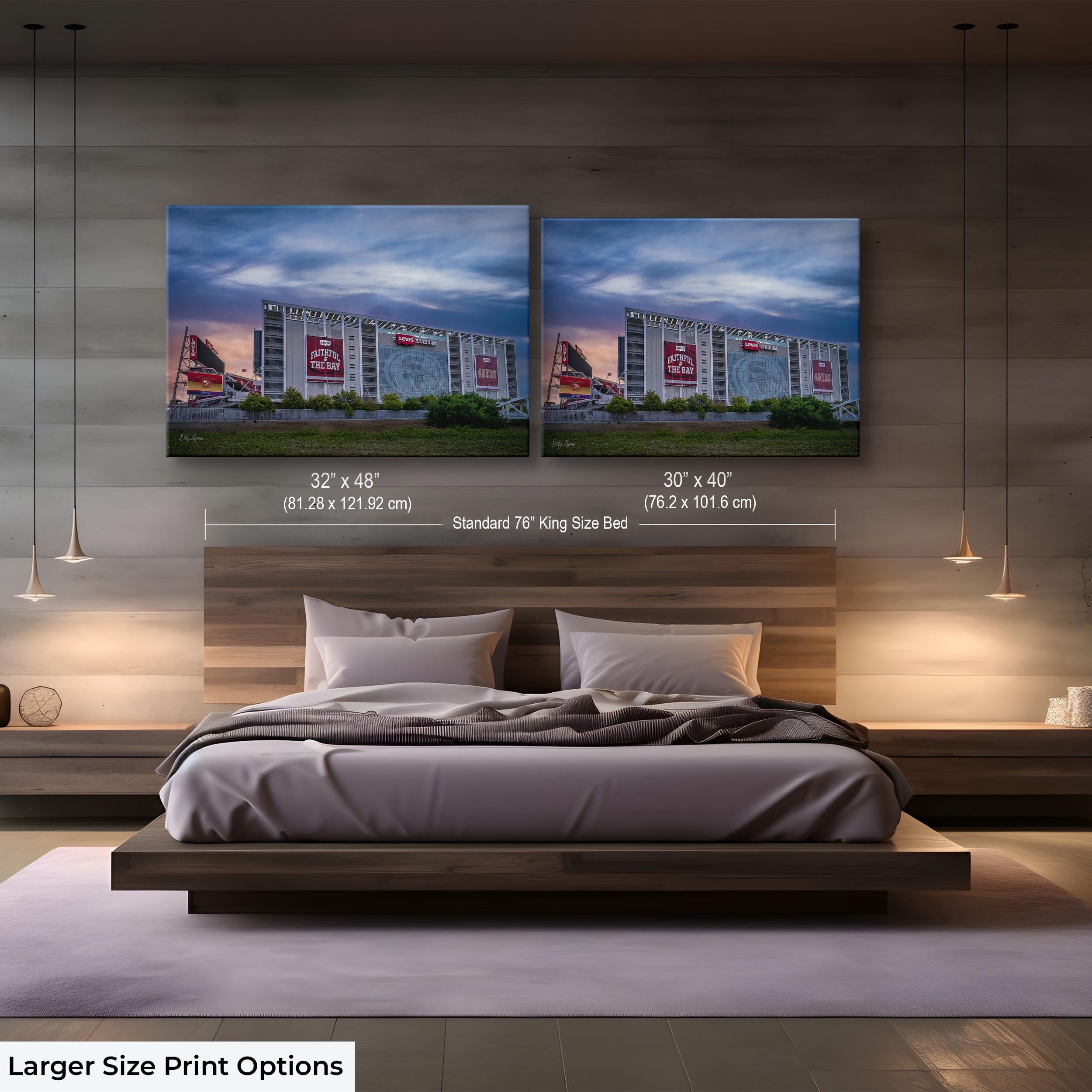 "Faithful Horizon" – Levi’s Stadium at Dawn Fine Art Print