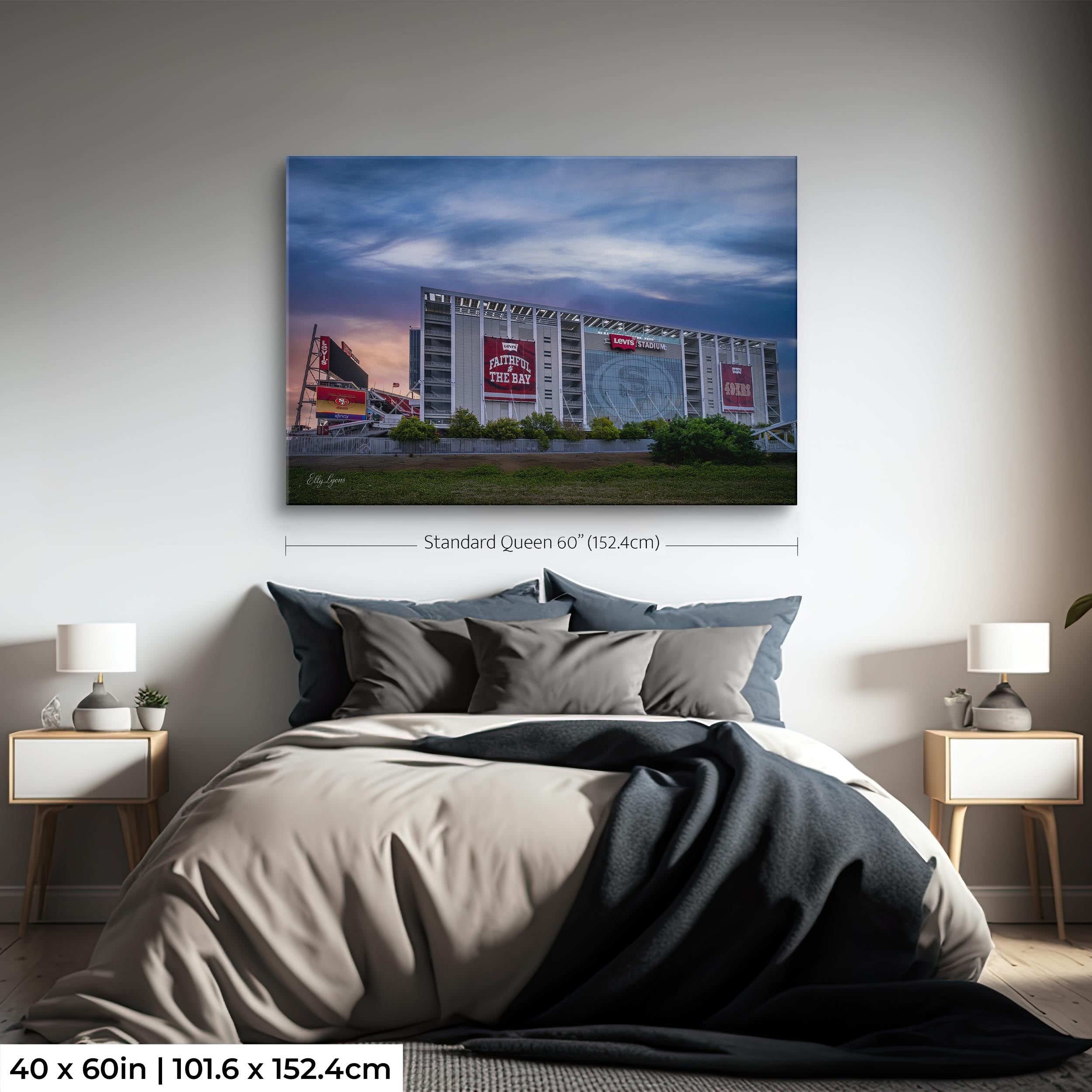 "Faithful Horizon" – Levi’s Stadium at Dawn Fine Art Print