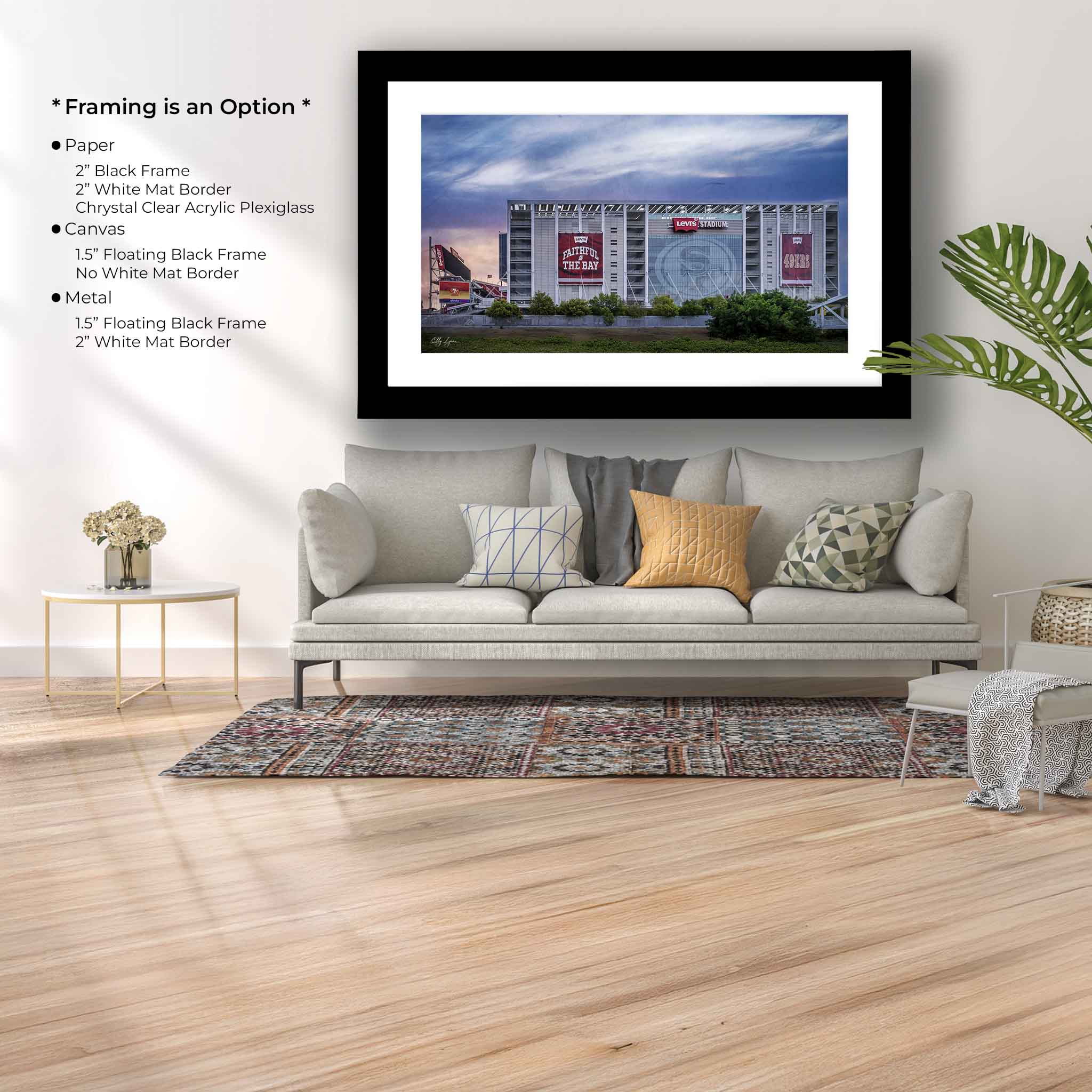 "Faithful Horizon" – Levi’s Stadium at Dawn Fine Art Print