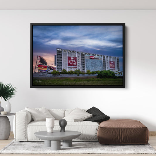 "Faithful Horizon" – Levi’s Stadium at Dawn Fine Art Print