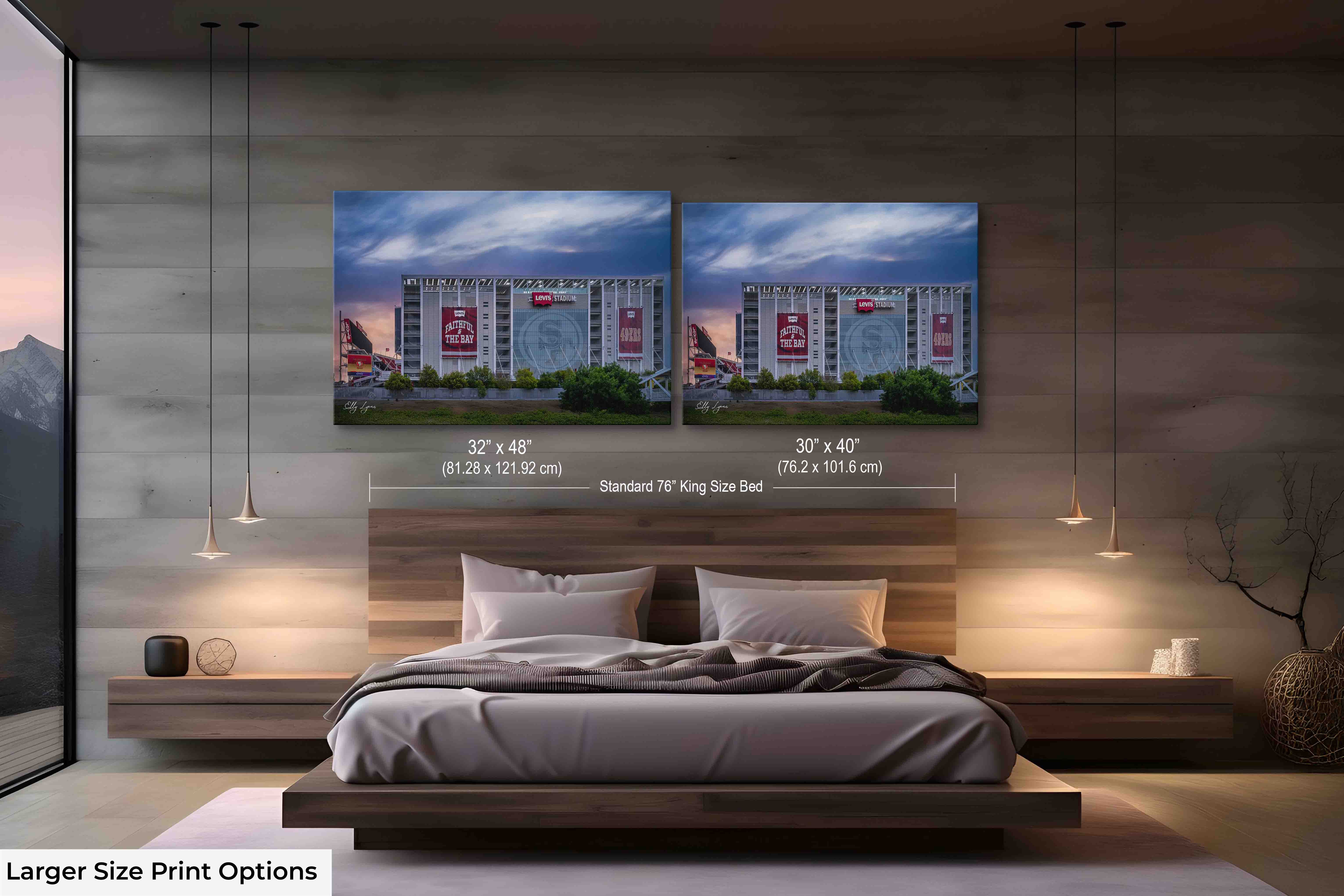 "Faithful Horizon" – Levi’s Stadium at Dawn Fine Art Print