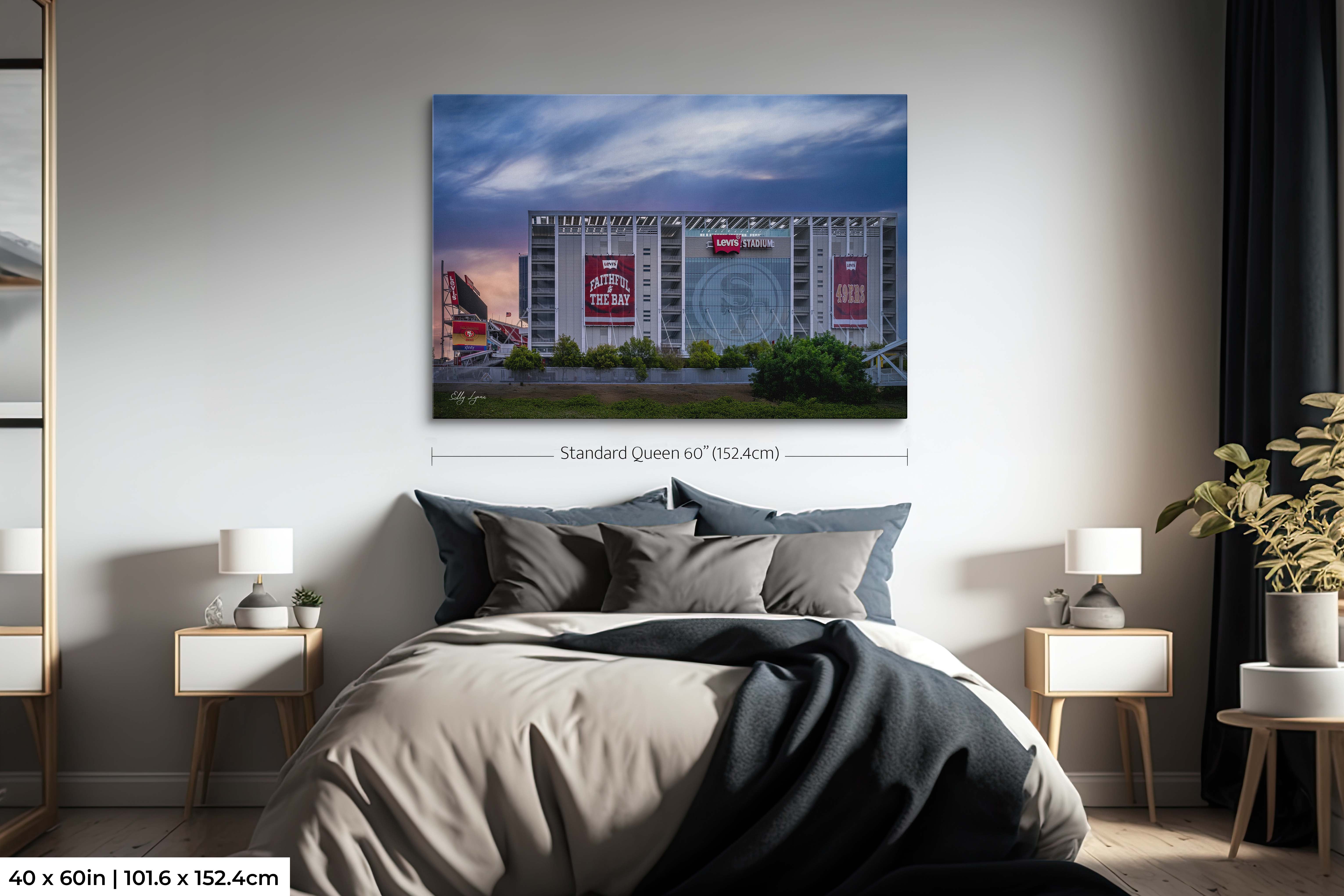 "Faithful Horizon" – Levi’s Stadium at Dawn Fine Art Print