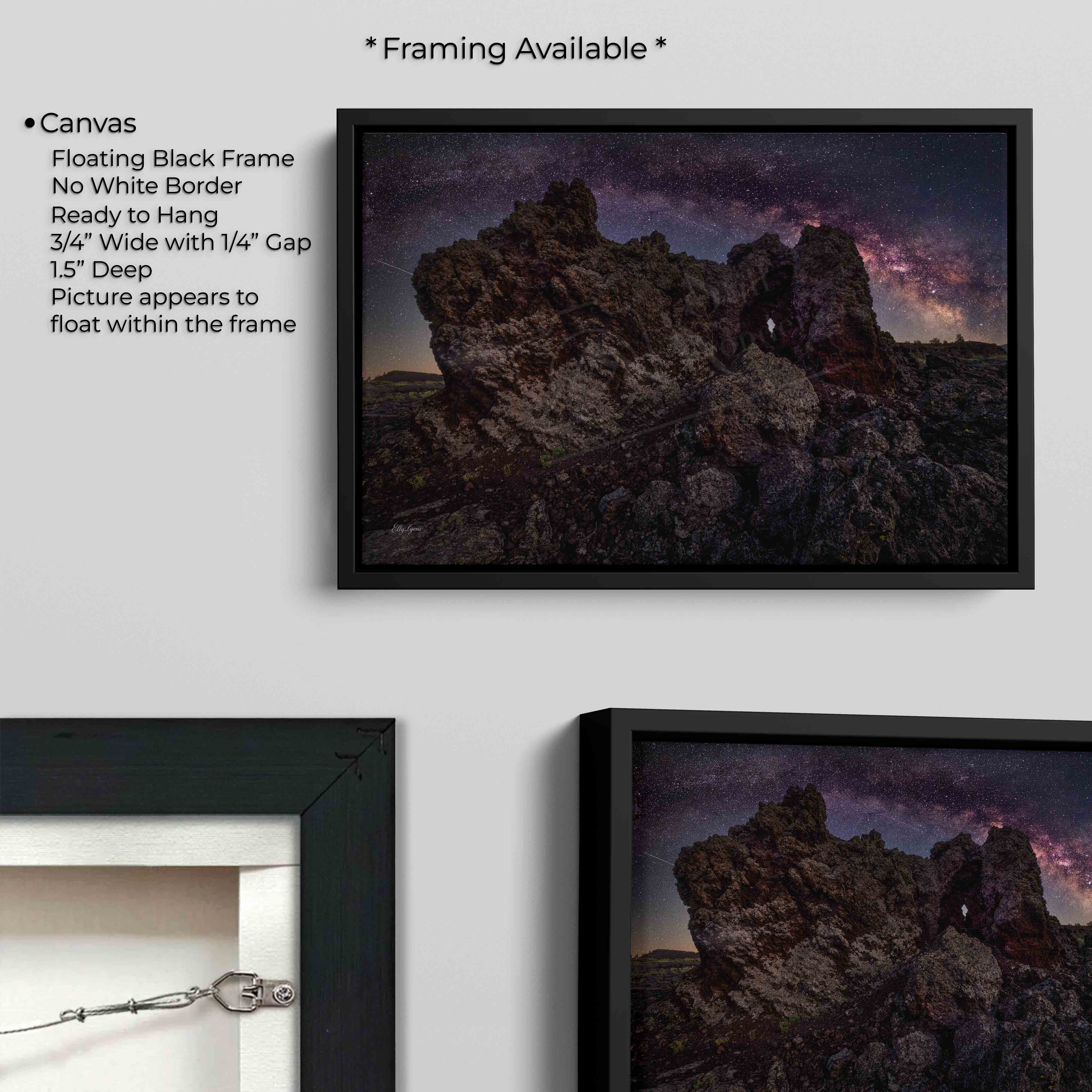 Craters of The Moon National Monument Milky Way Stars Print - "The Rock and The Reach"