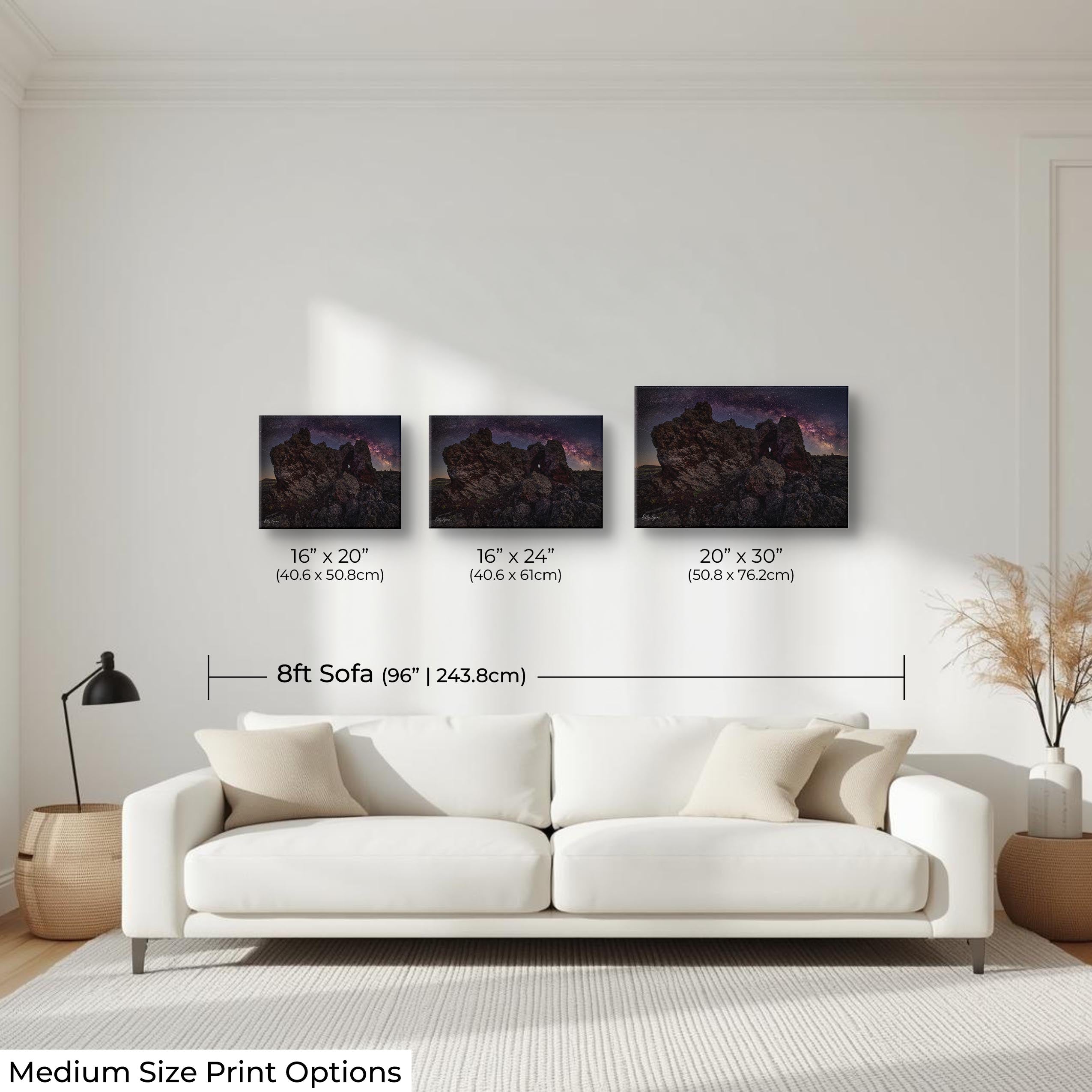 Craters of The Moon National Monument Milky Way Stars Print - "The Rock and The Reach"